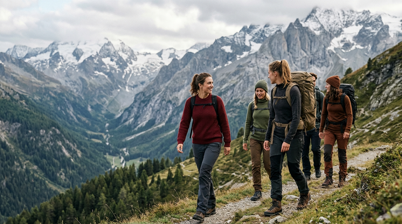 Wandern mit Merinobekleidung