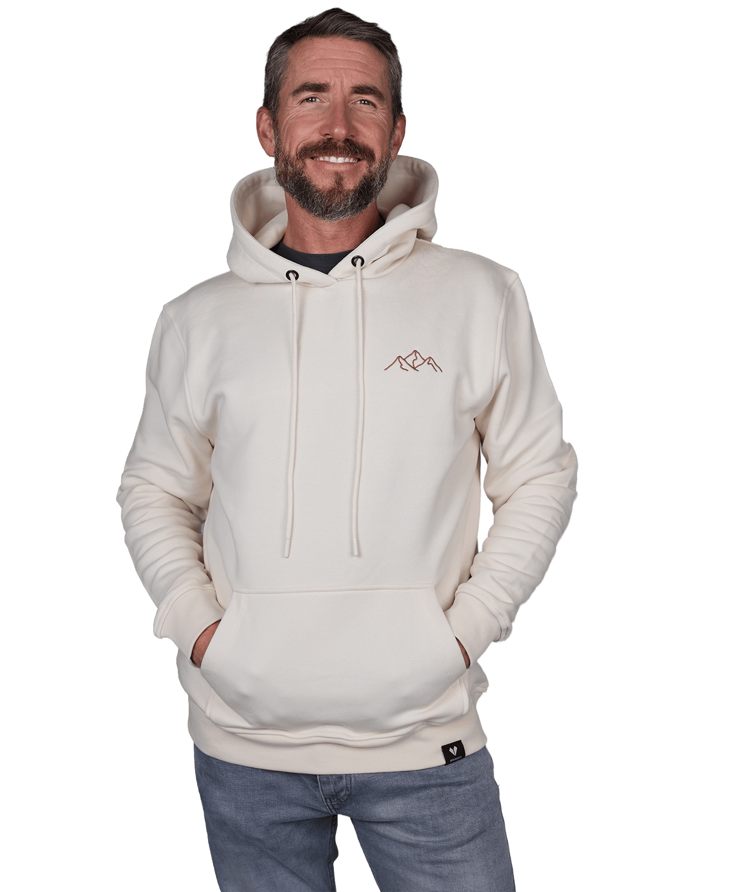 Bergsilhouette (Stick) - Unisex Premium Organic Hoodie