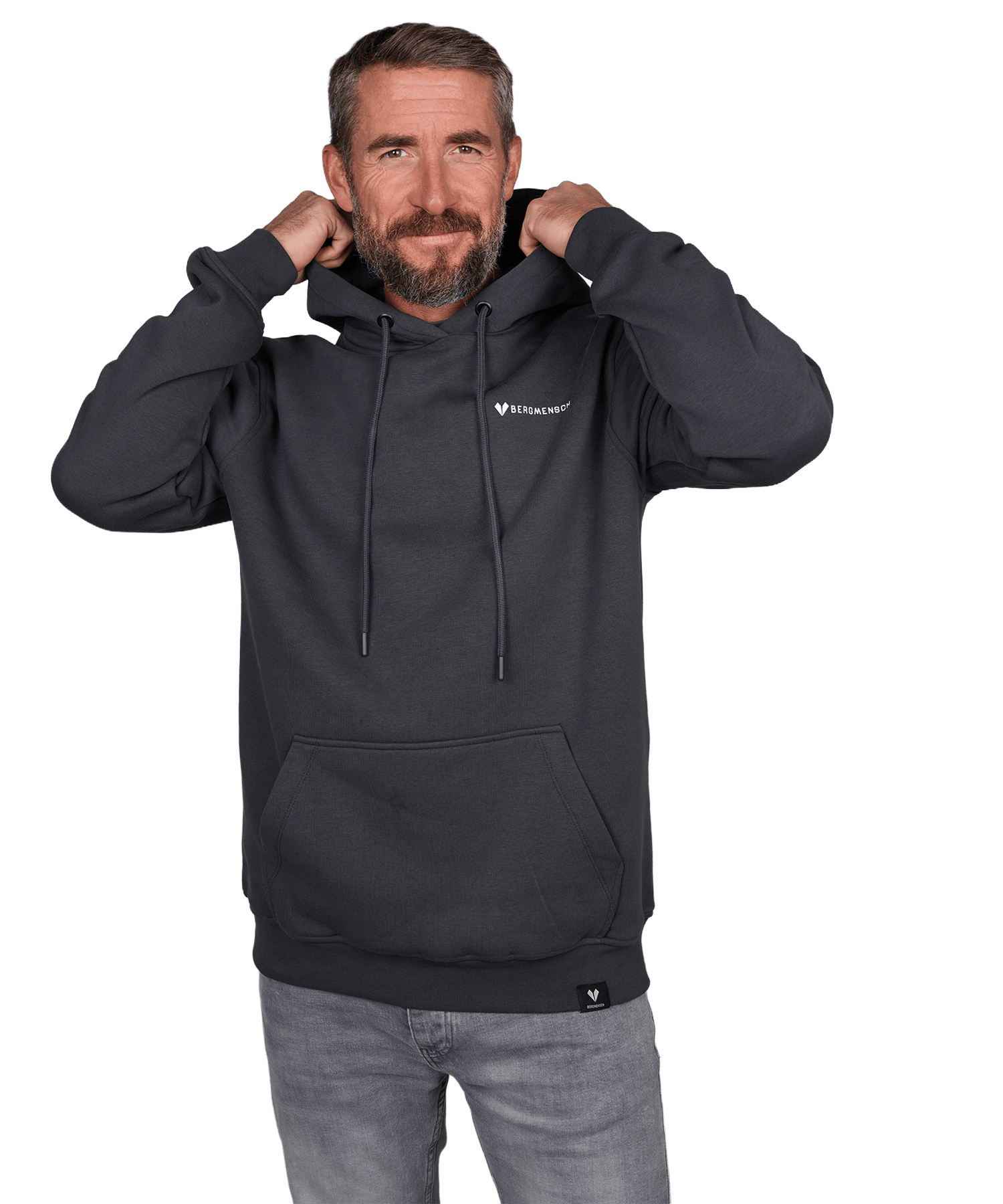 Höhenlinie (Backprint) - Unisex Premium Organic Hoodie