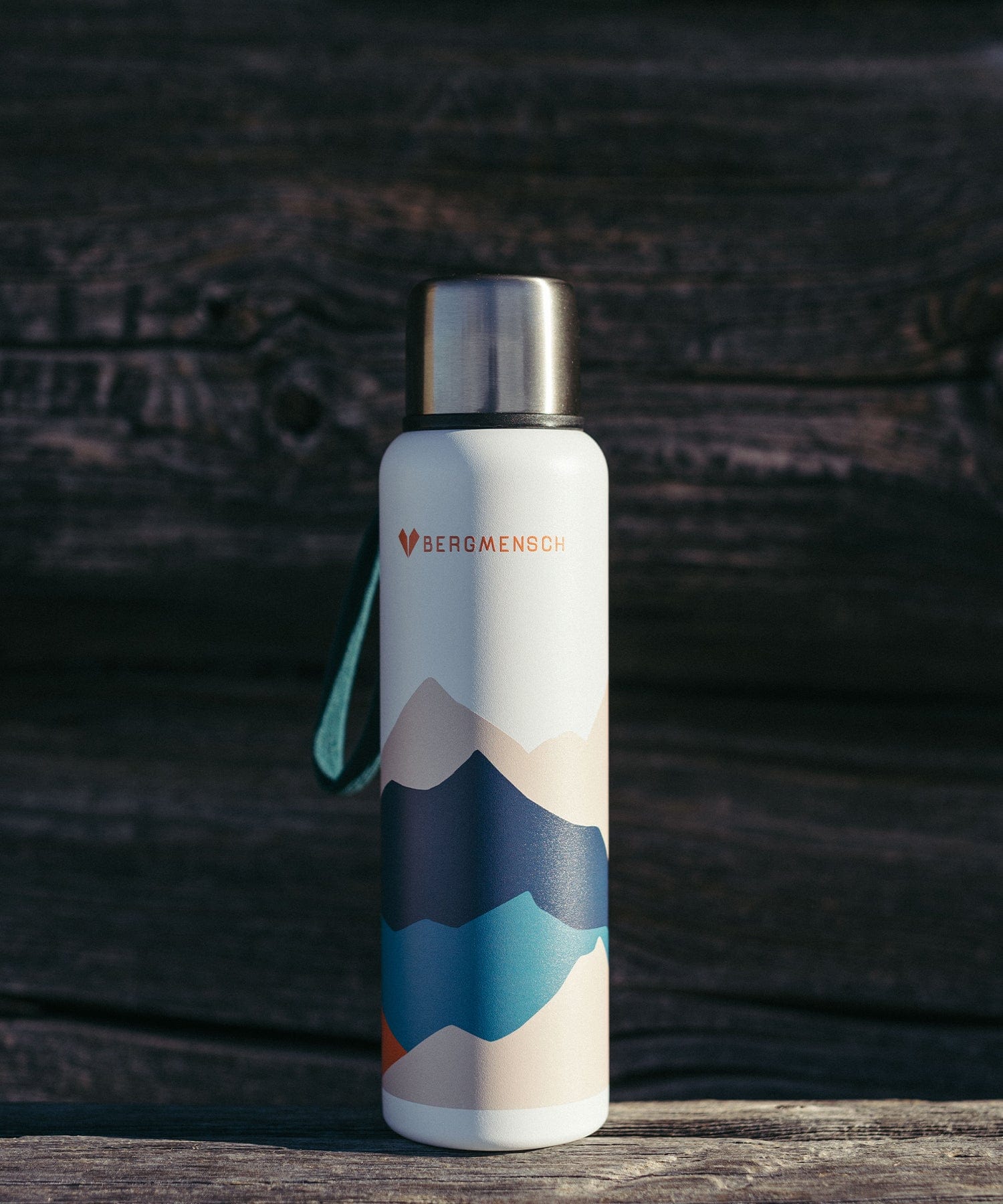 BERGMENSCH® Rainbow Mountain Edelstahl Thermoskanne