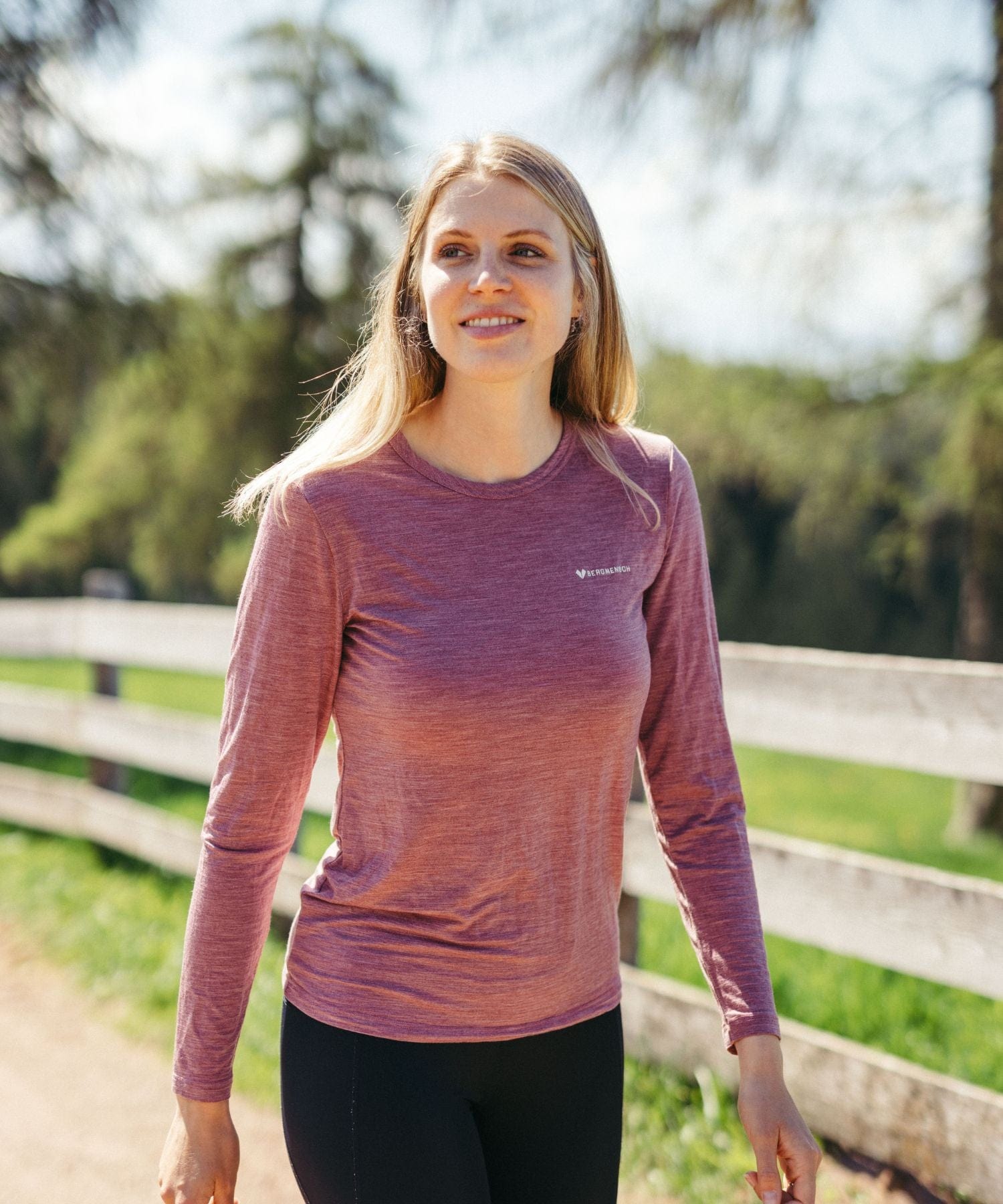 Logo Basic - Damen Merino CloudBlend Longsleeve