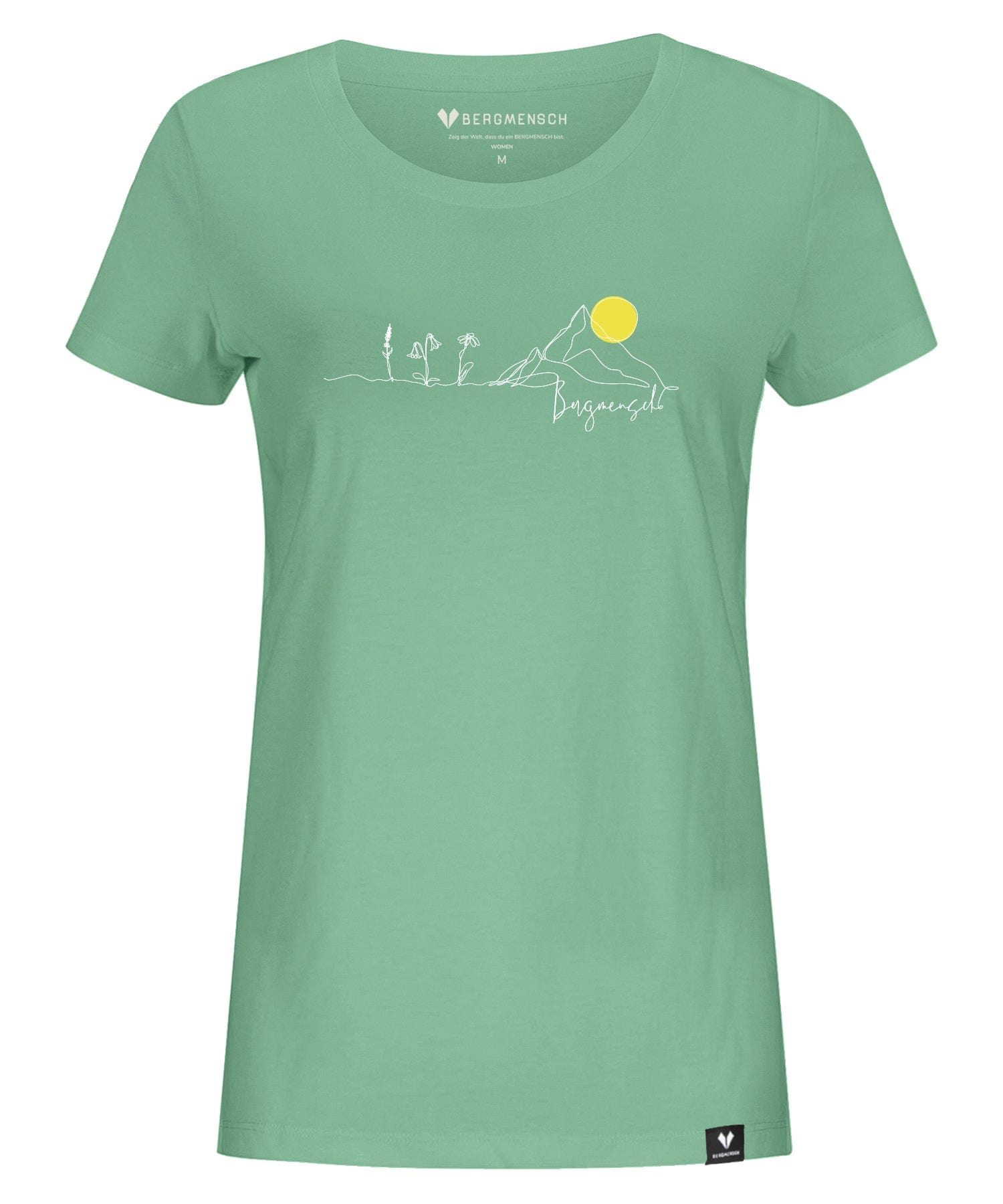 Bergblumen Lineart - Damen Premium Organic Shirt