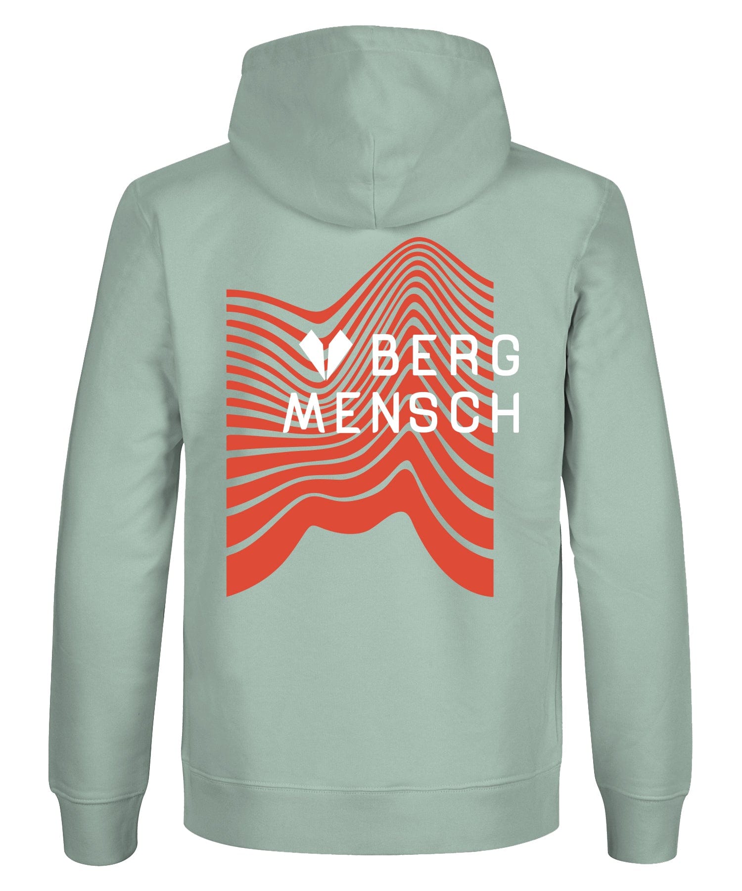 Bergmensch Retro (Backprint) - Unisex Premium Organic Hoodie