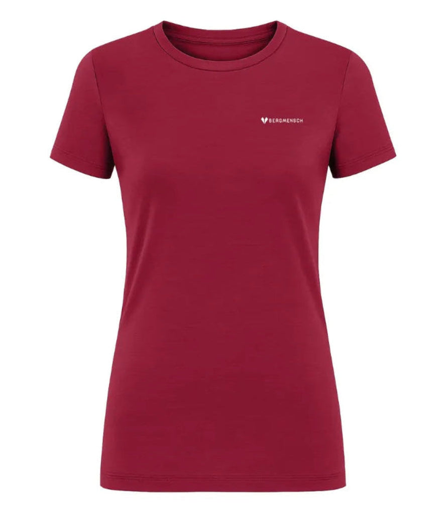 Frontansicht Merino Essential Shirt Burgundy