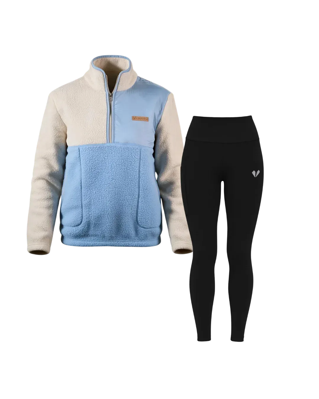 Sherpa Half Zip & Seamless Leggings