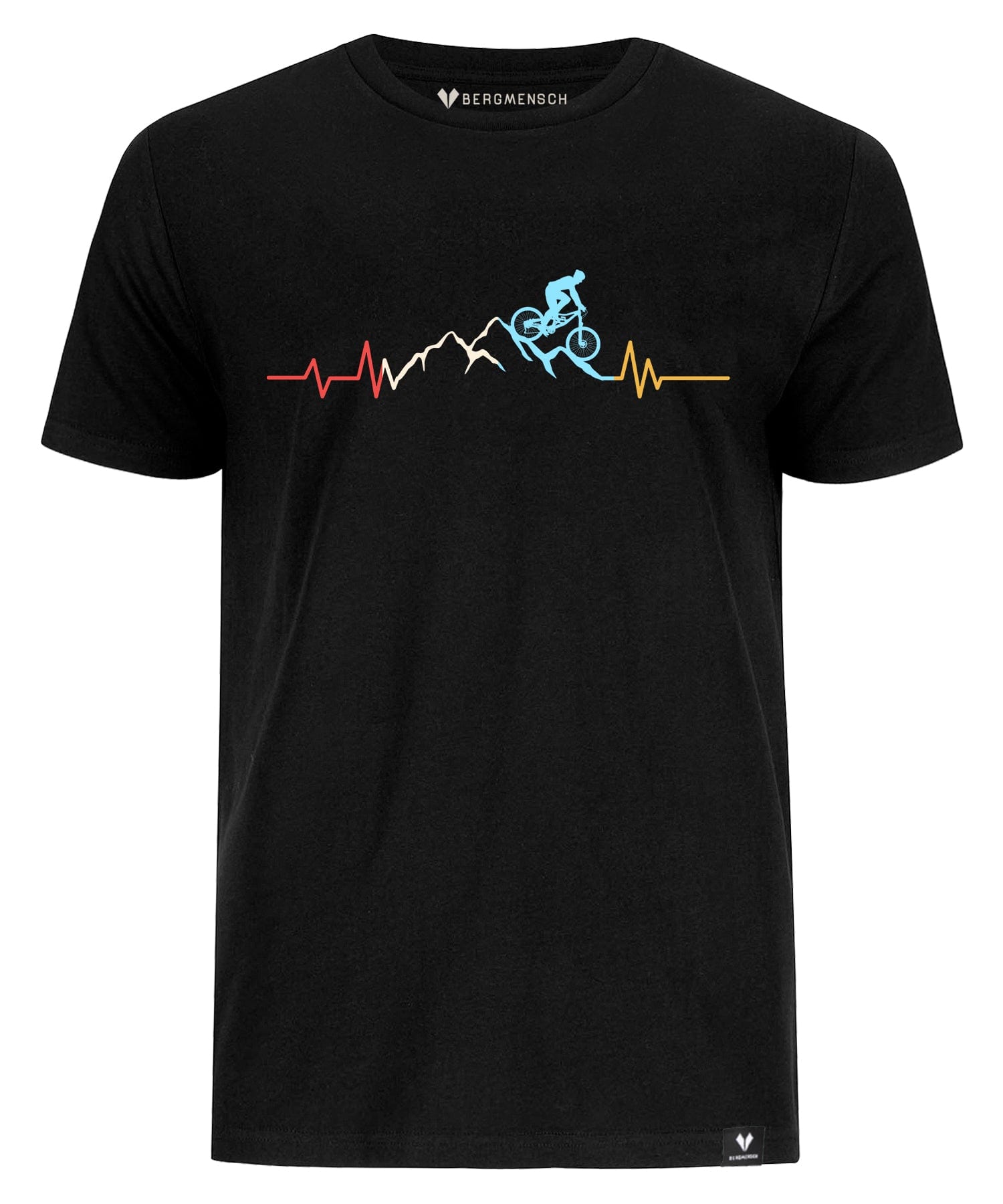 Vintage Herzschlag Mountainbike - Unisex Premium Organic Shirt