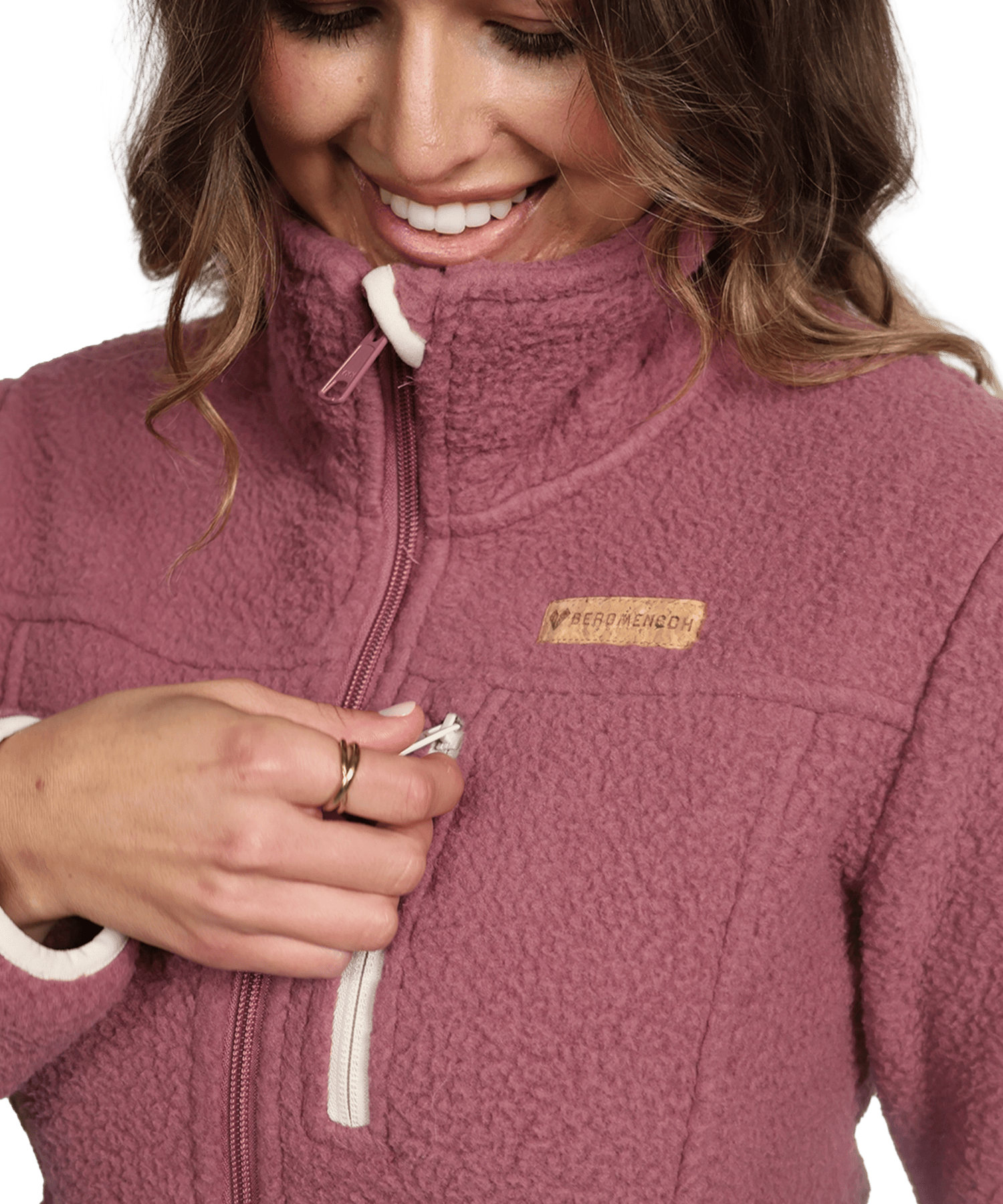 Damen Sherpa Fleece Jacke