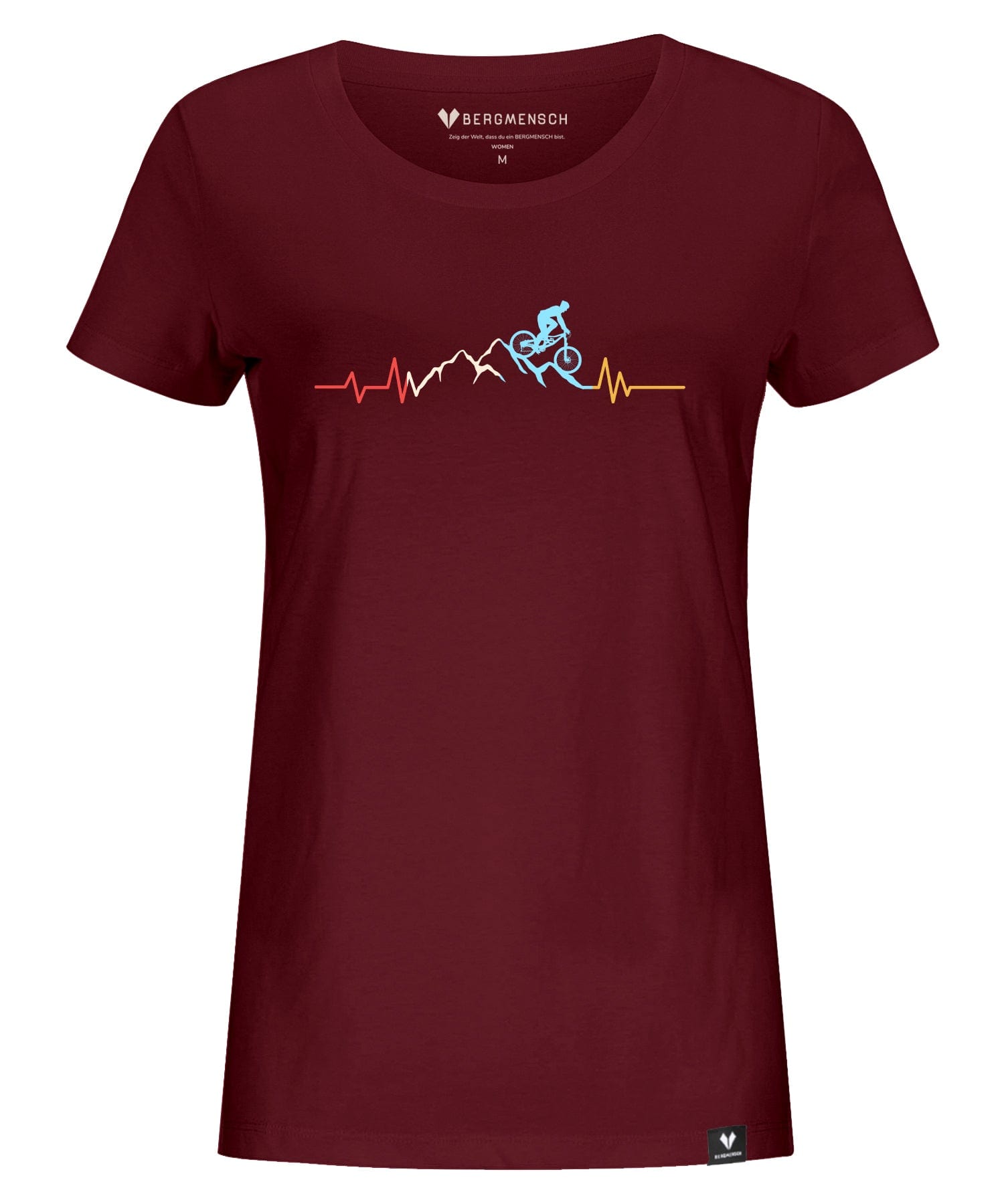 Vintage Herzschlag Mountainbike - Damen Premium Organic Shirt