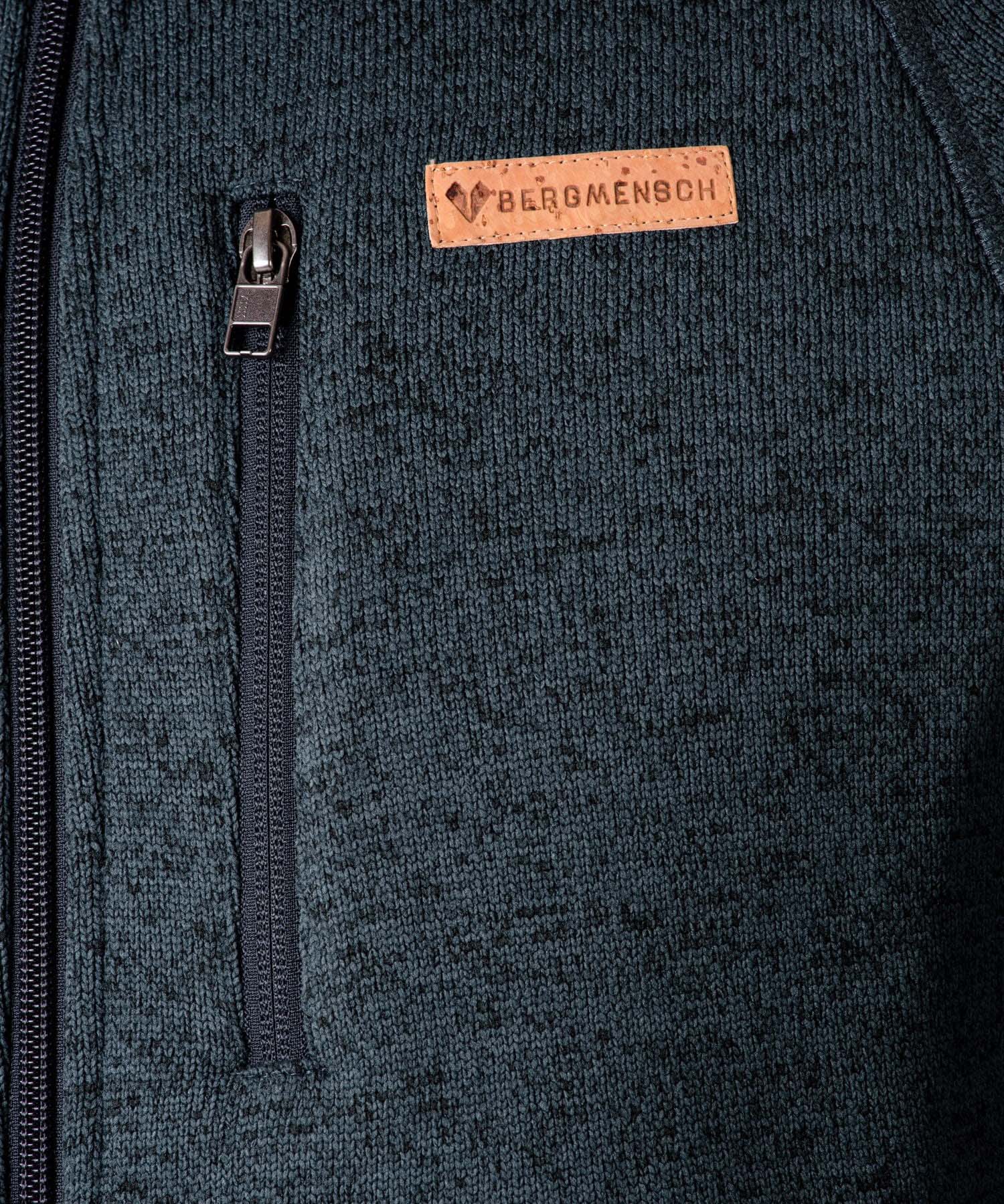 BERGMENSCH® - Herren Strickfleece-Jacke
