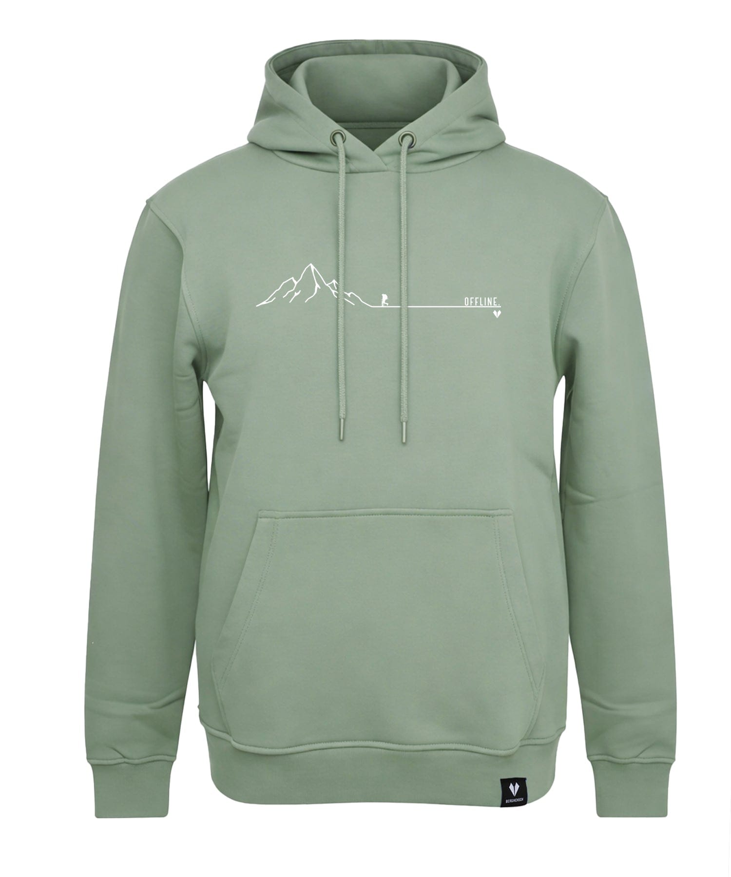 BERGMENSCH Unisex Premium Organic Hoodie "Offline" in Aloe