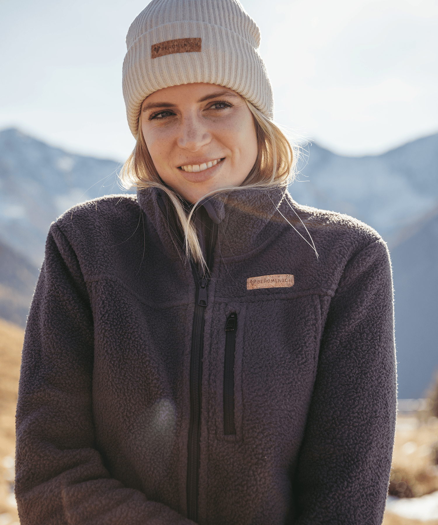 Damen Sherpa Fleece Jacke