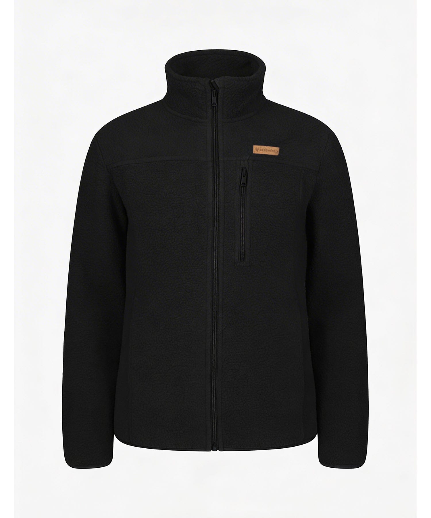 BERGMENSCH Herren Sherpa Fleece Jacke in Ink Black