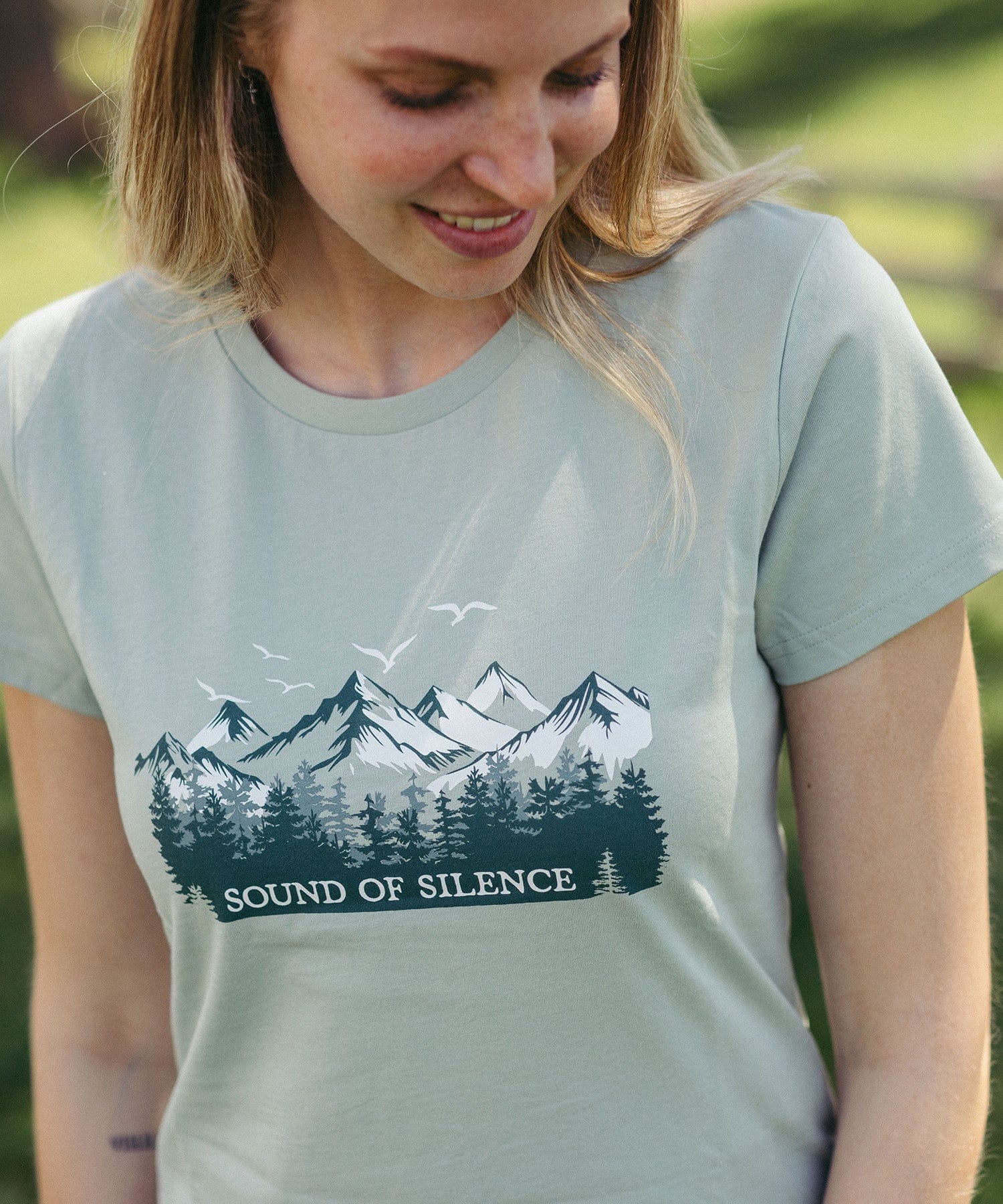 Sound of Silence- Damen Premium Organic Shirt