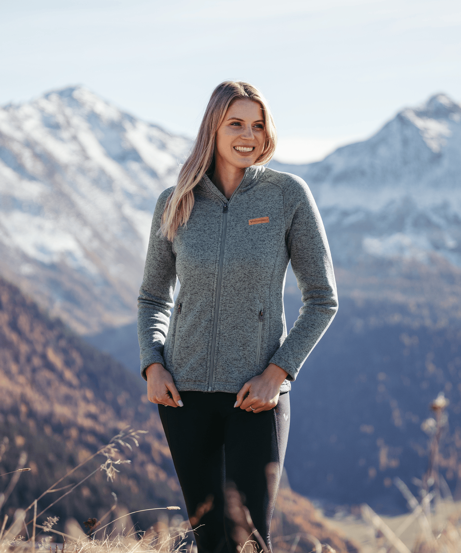 BERGMENSCH® - Damen Strickfleece-Jacke