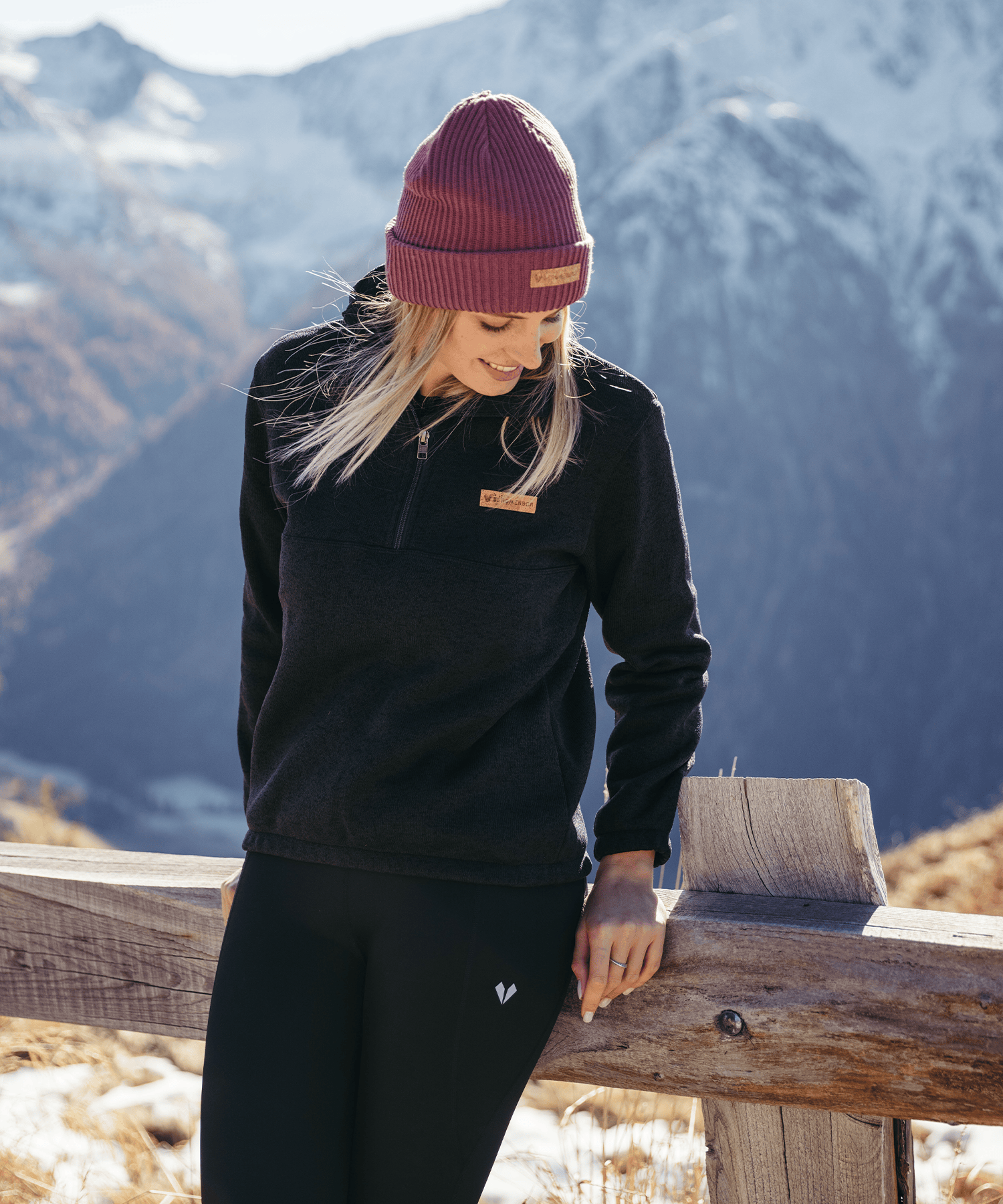 BERGMENSCH® - Damen Half-Zip Strickfleece