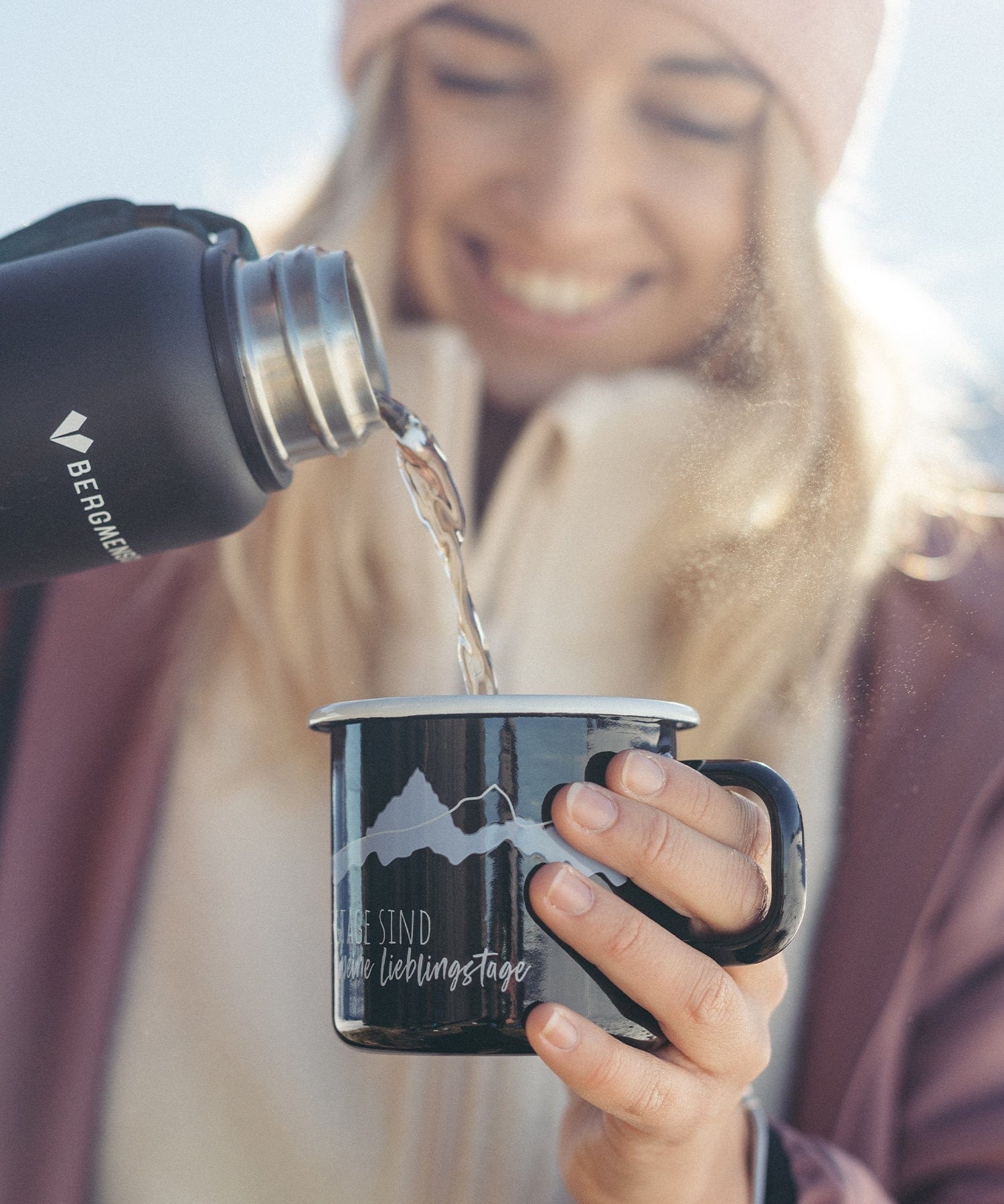 BERGMENSCH® - Emaille Tasse - Bergtage