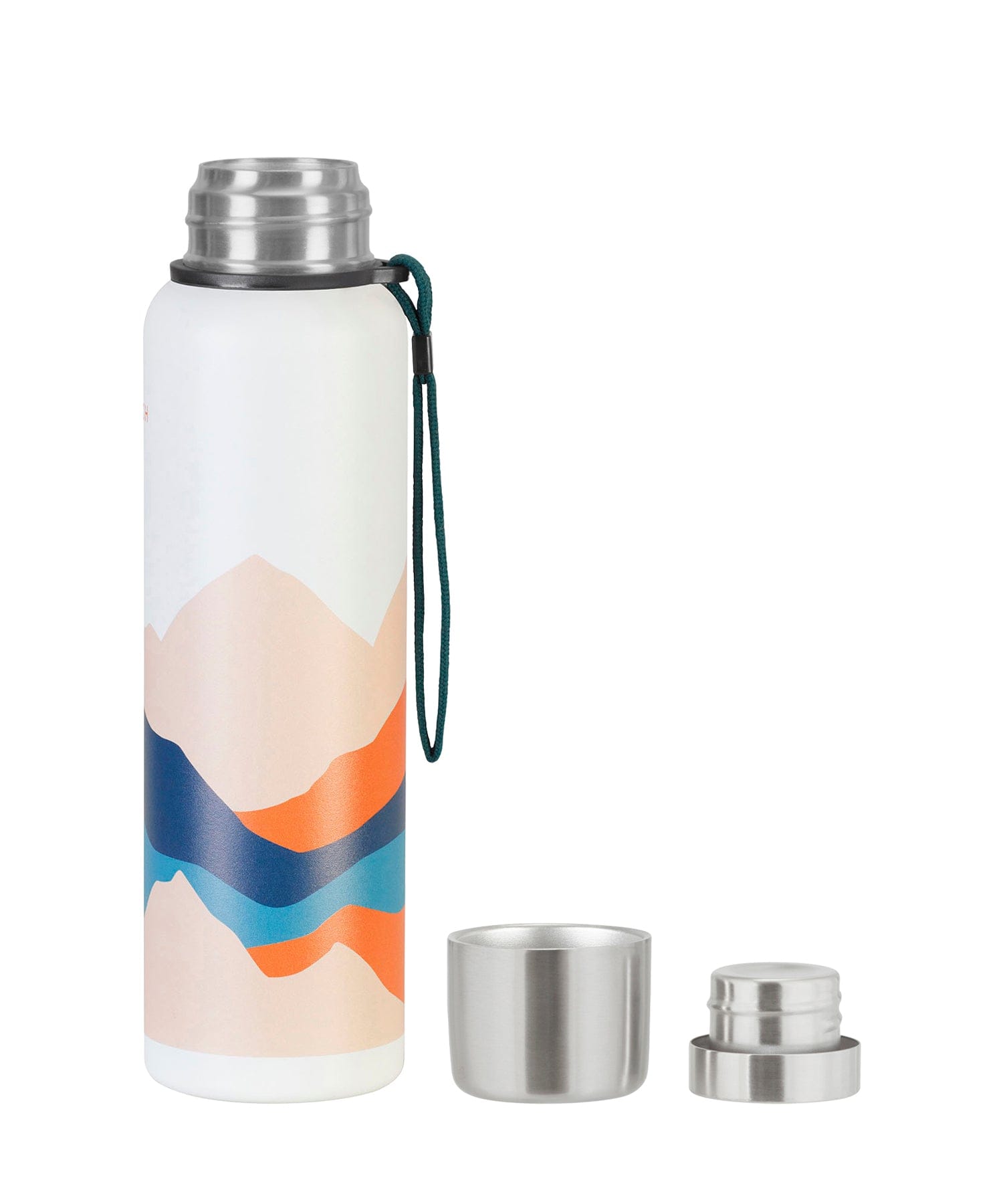 BERGMENSCH® Rainbow Mountain Edelstahl Thermoskanne