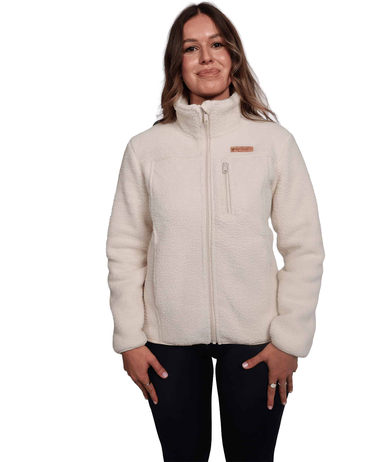 Damen Sherpa Fleece Jacke