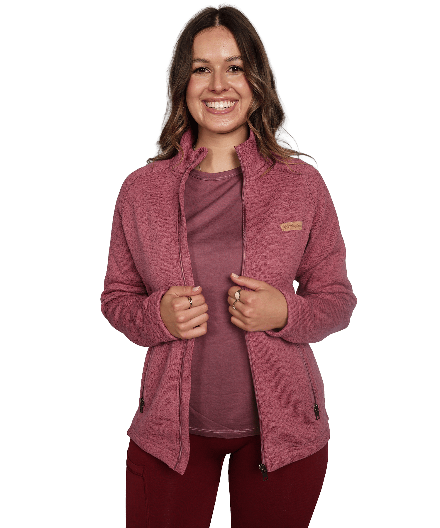 BERGMENSCH® - Damen Strickfleece-Jacke