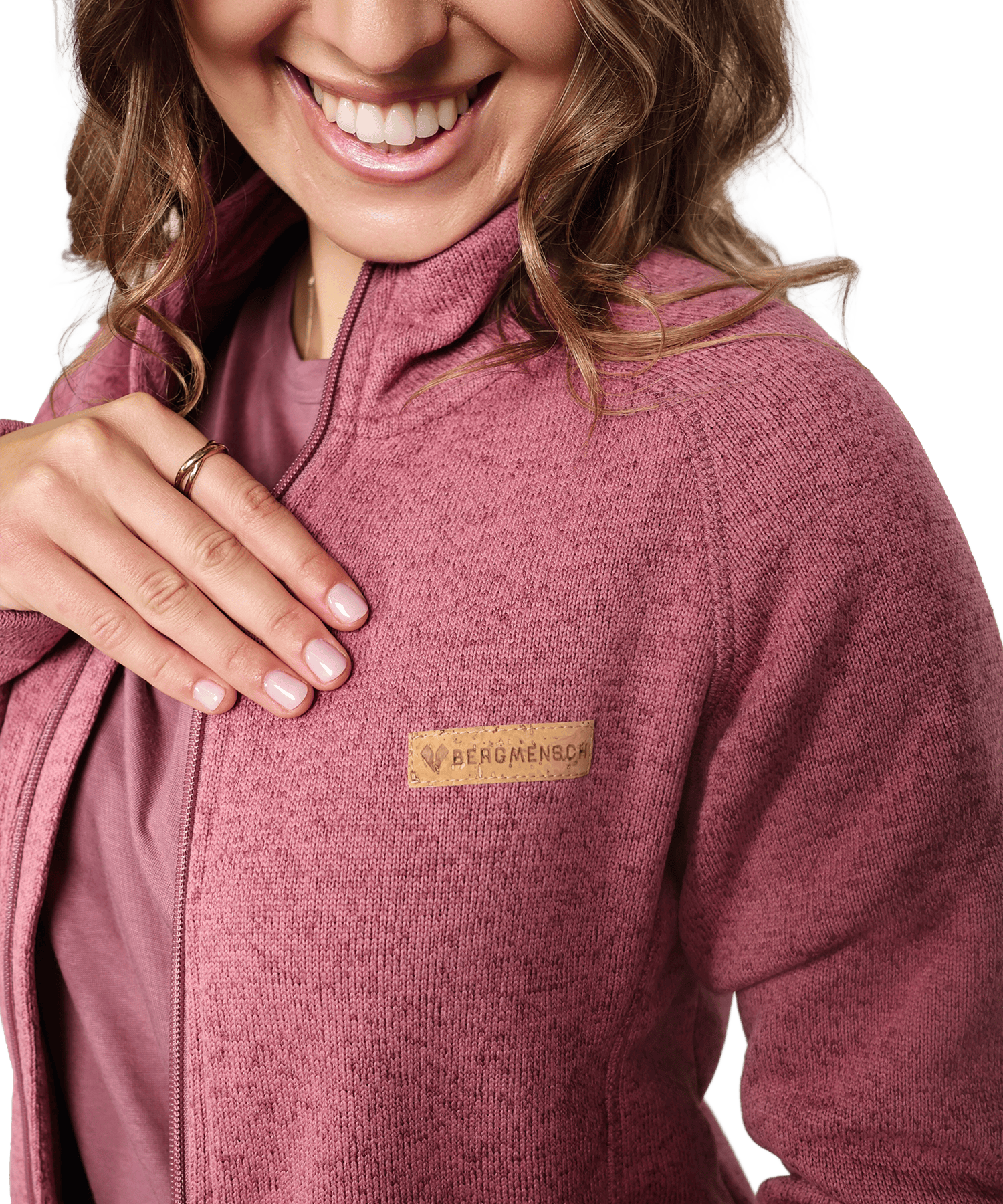 BERGMENSCH® - Damen Strickfleece-Jacke