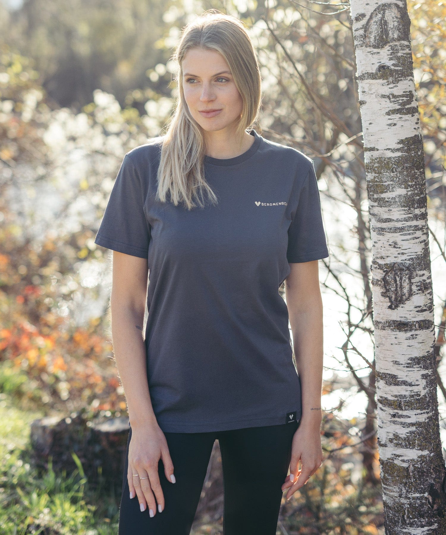 Winterpanorama Ski (Backprint) - Unisex Premium Organic Shirt