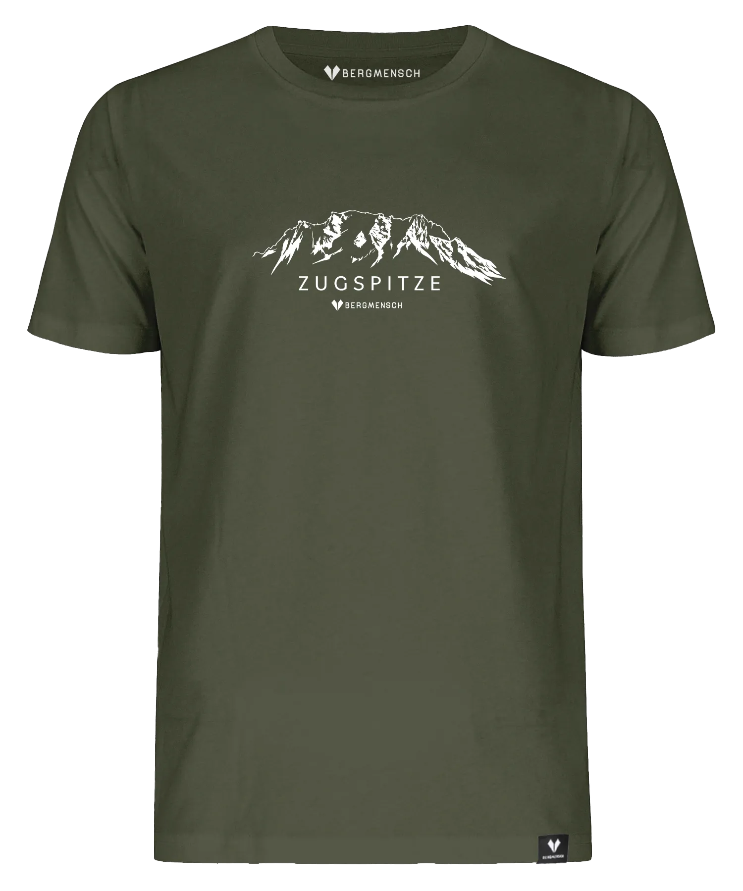 BERGMENSCH Unisex Premium Organic T-Shirt "Zugspitze" in Khaki