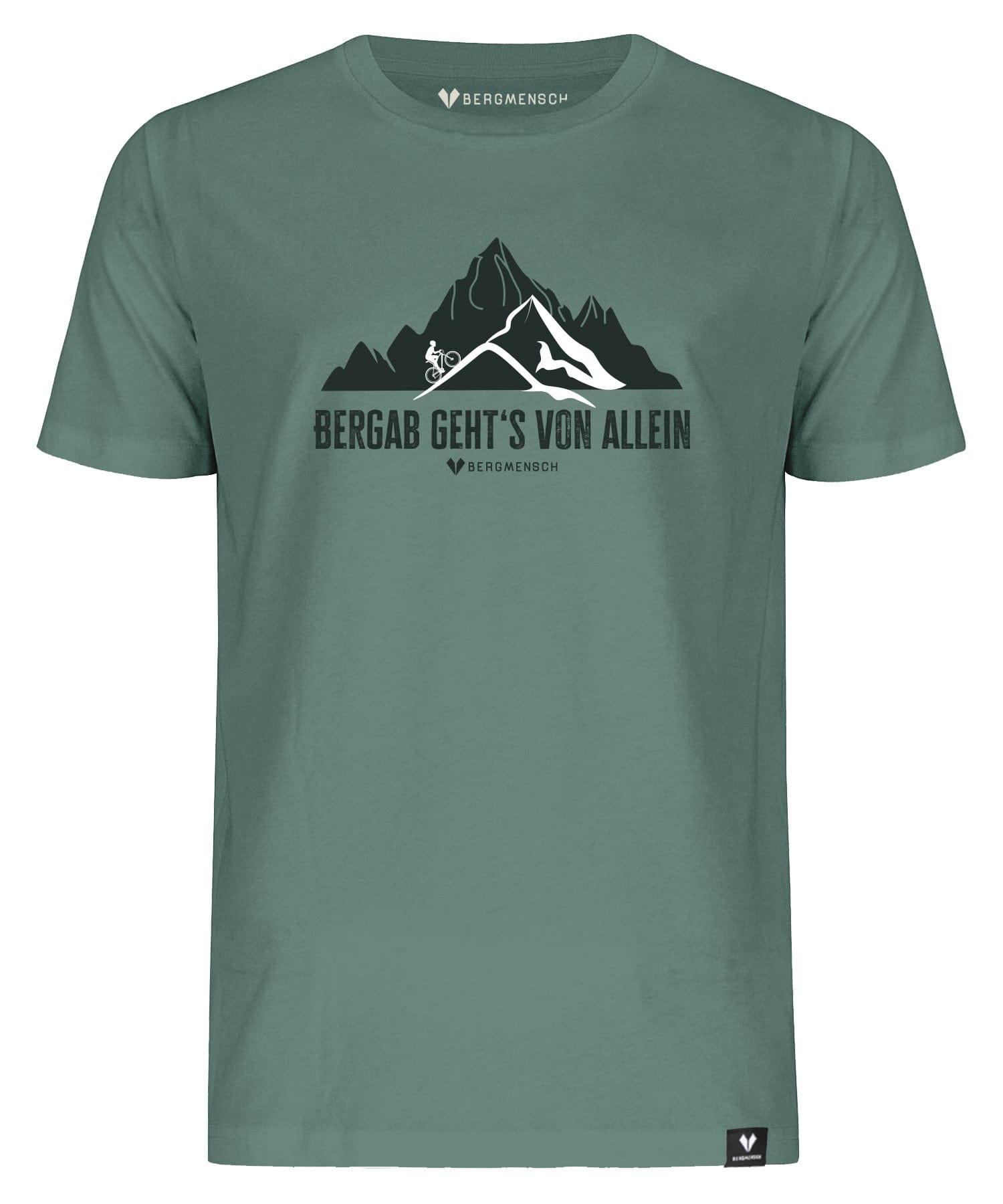 Bergab geht's von allein - Unisex Premium Organic Shirt von Bergmensch