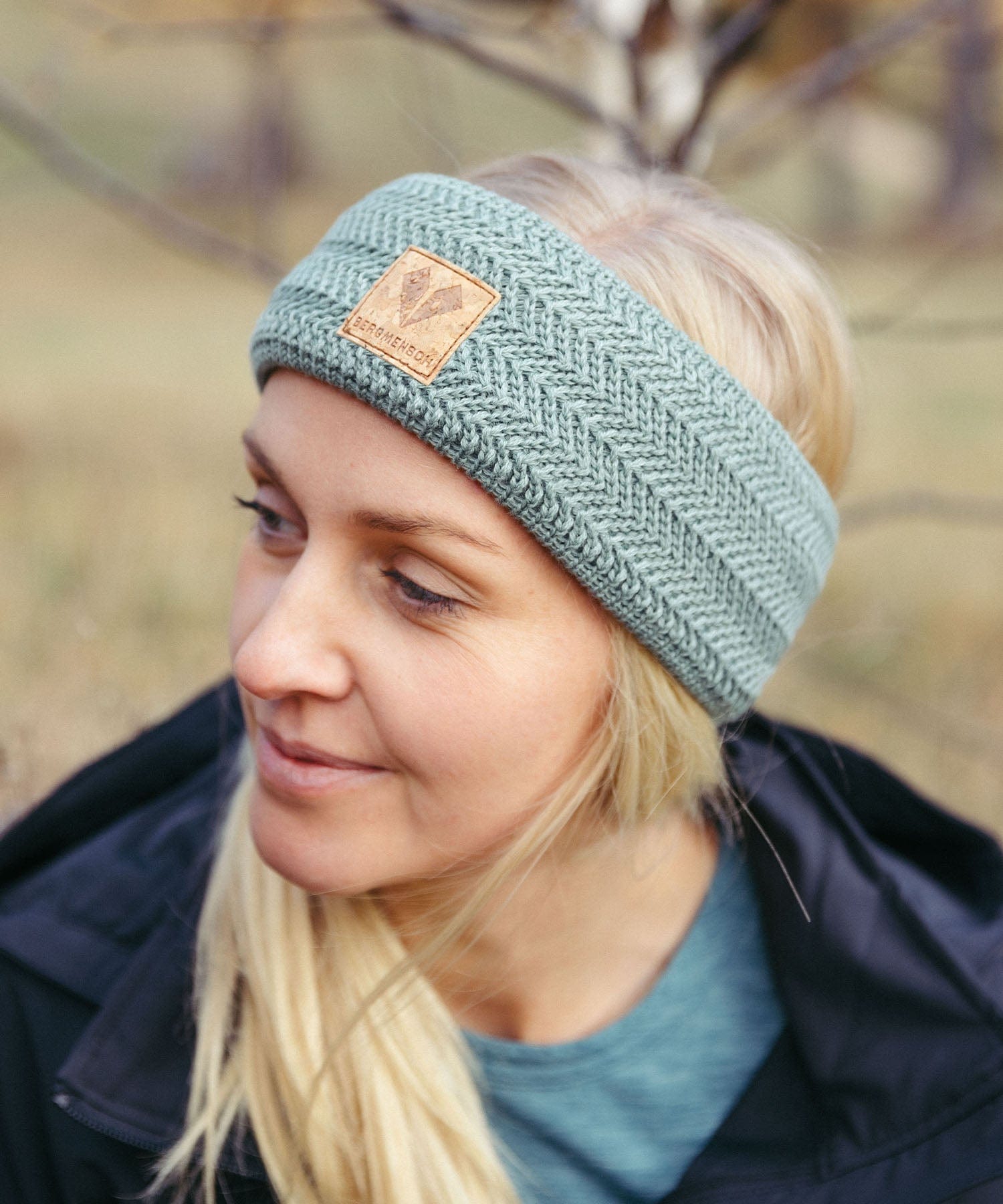 BERGMENSCH® Merino Strick Stirnband von Bergmensch