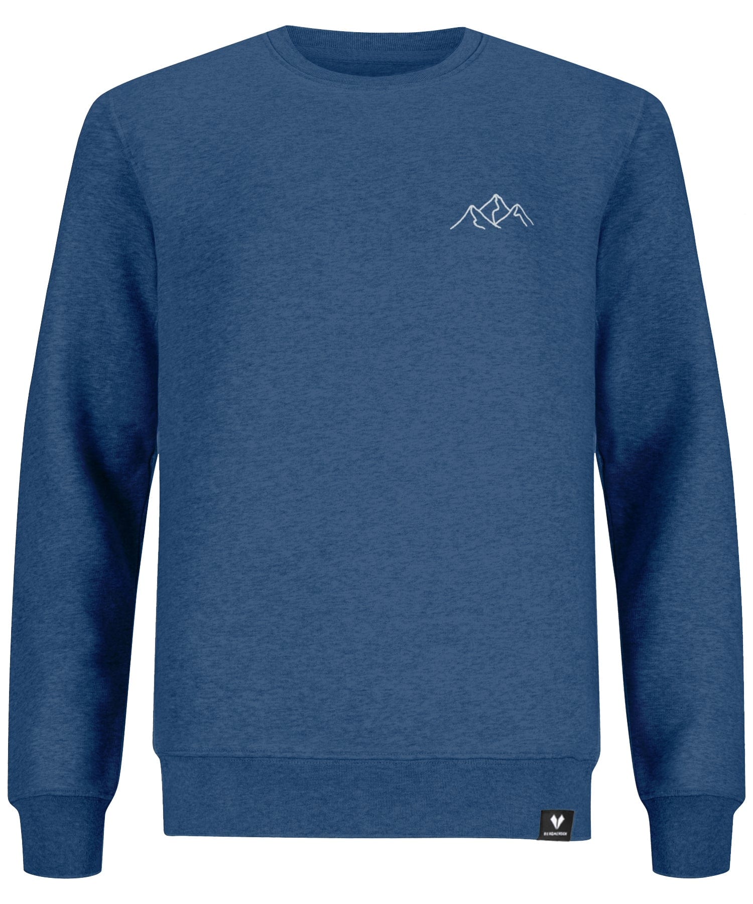 Bergsilhouette (Stick) - Unisex Premium Organic Sweatshirt von Bergmensch
