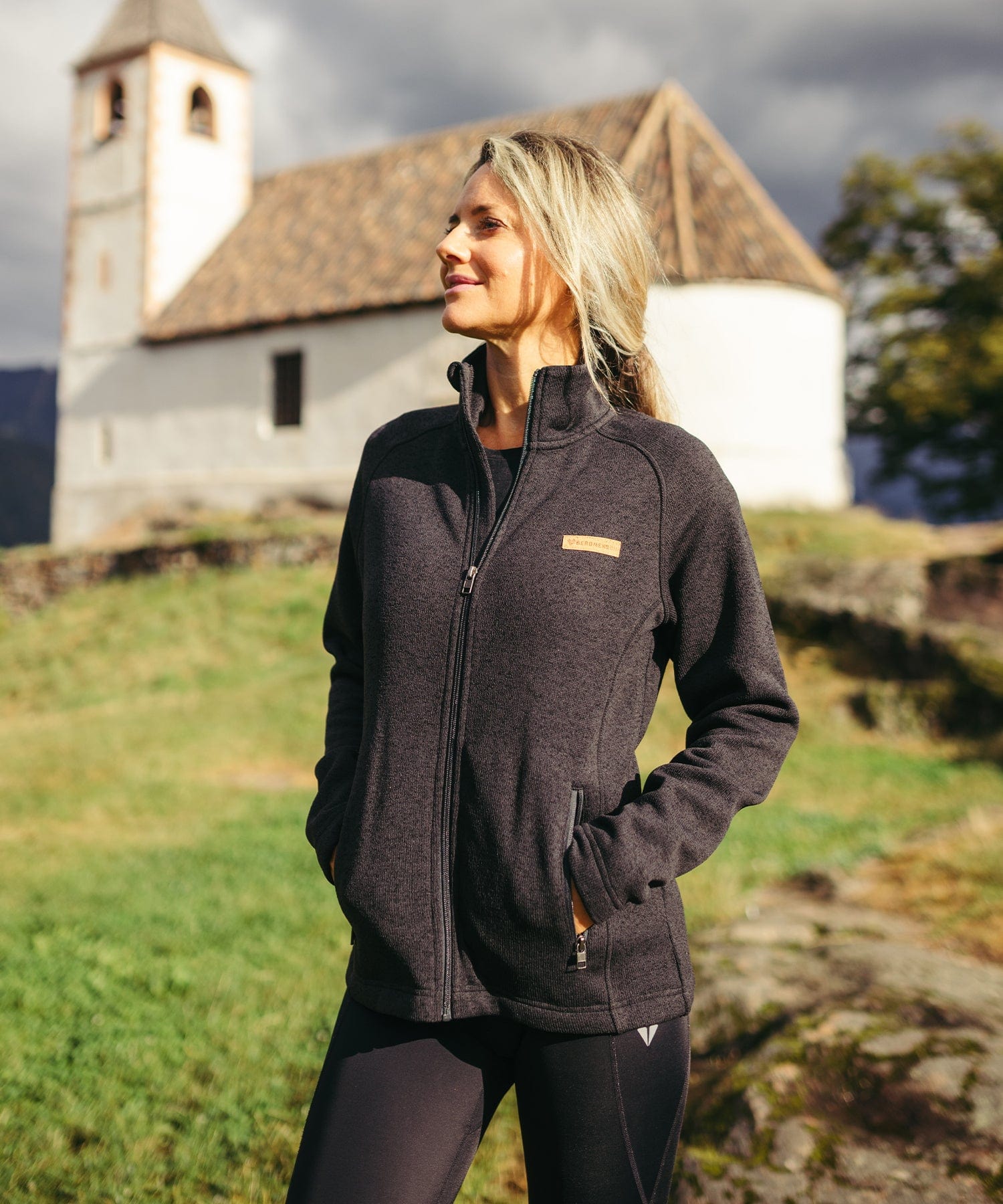 BERGMENSCH® - Damen Strickfleece-Jacke