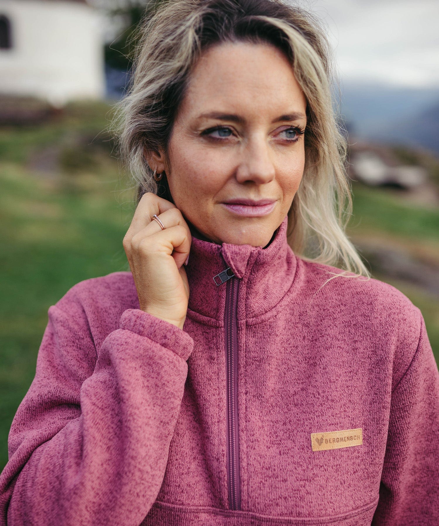 BERGMENSCH® - Damen Half-Zip Strickfleece