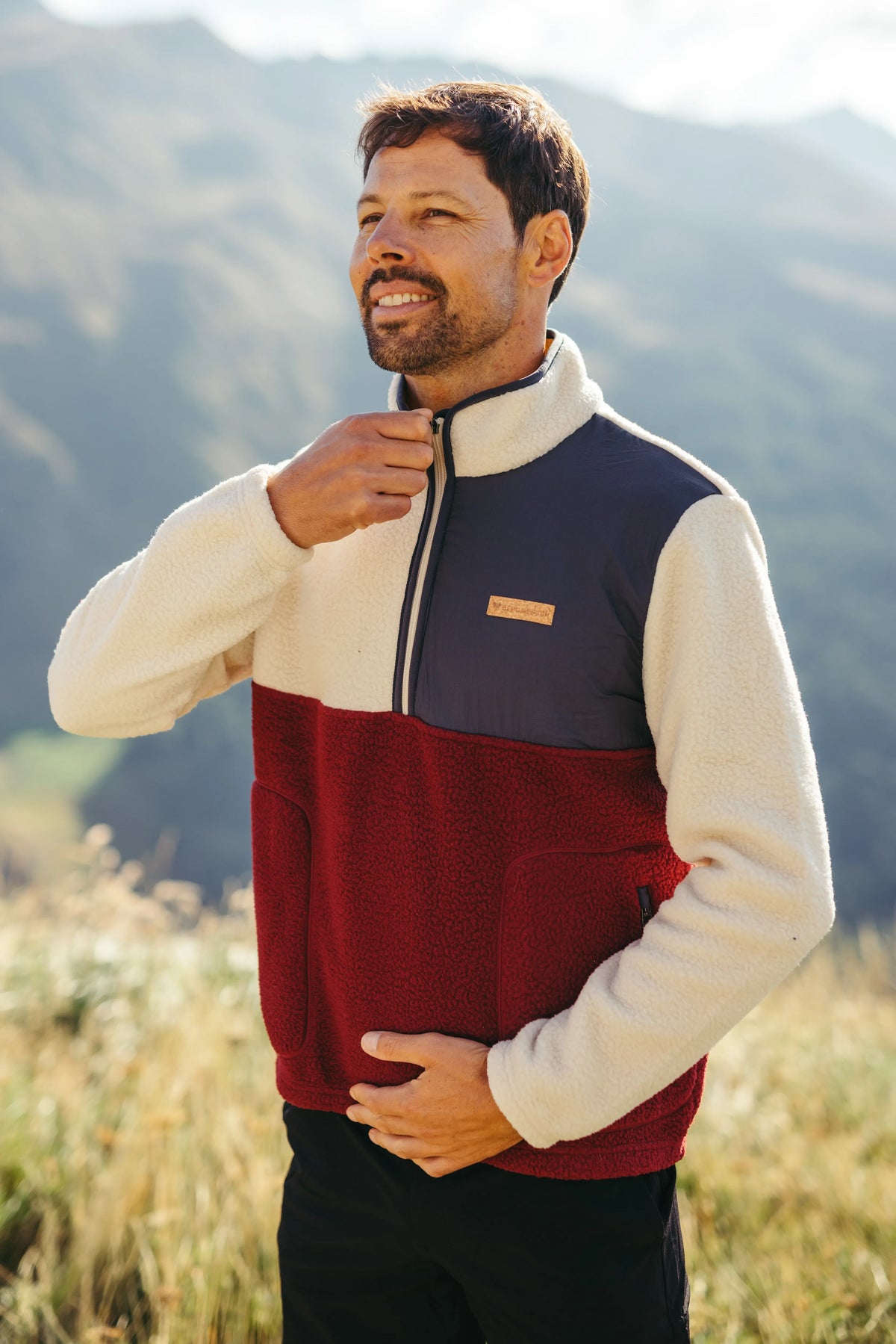 Herren Sherpa Half-Zip