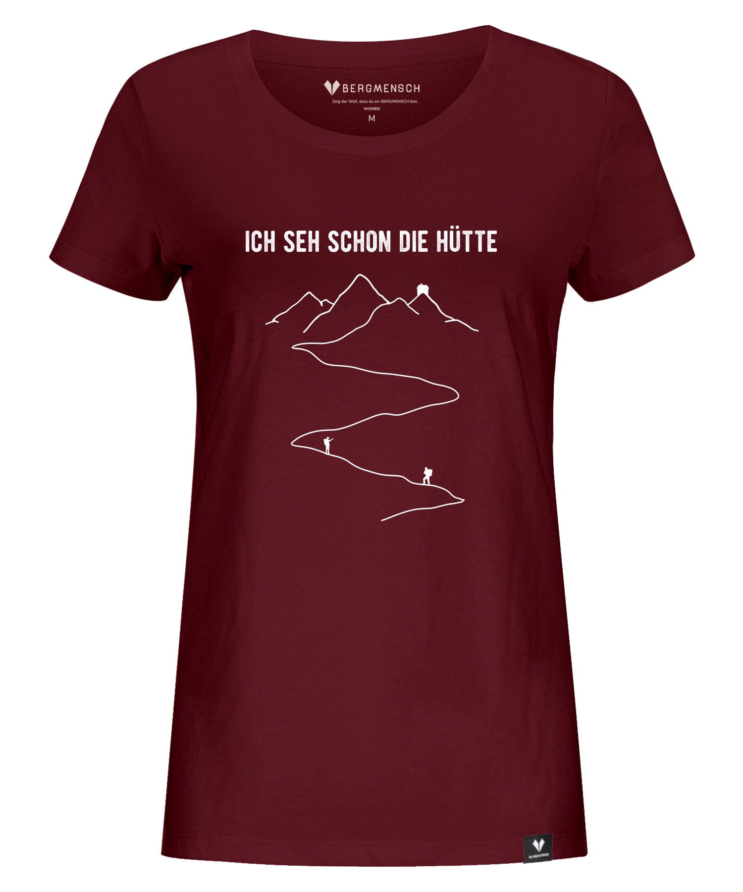 Ich seh schon die Hütte - Damen Premium Organic Shirt von Bergmensch