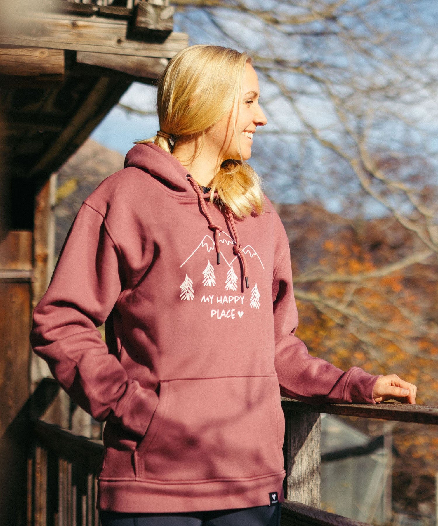 My Happy Place - Unisex Premium Organic Hoodie von Bergmensch