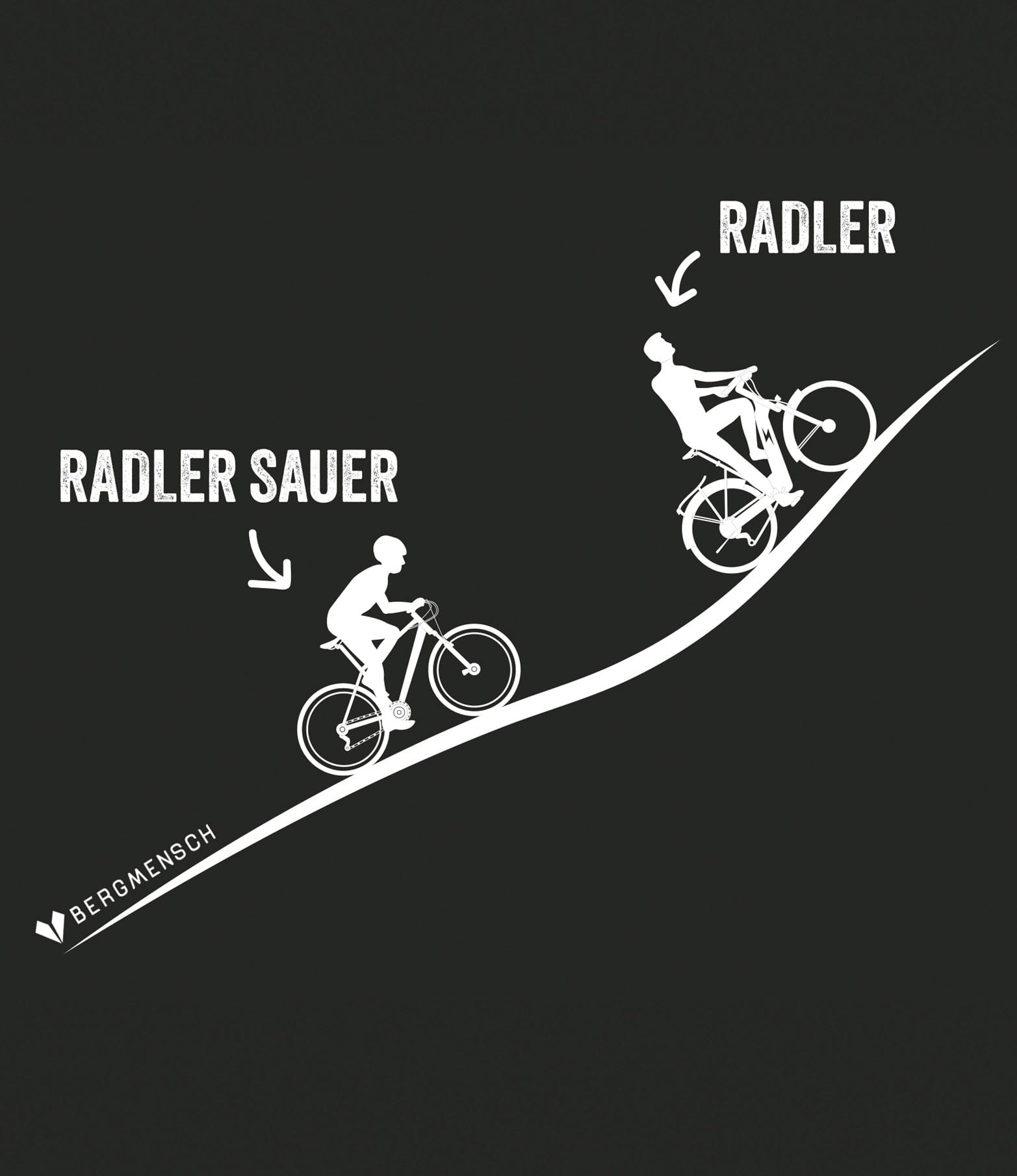 Radler sauer - Unisex Premium Organic Shirt von Bergmensch