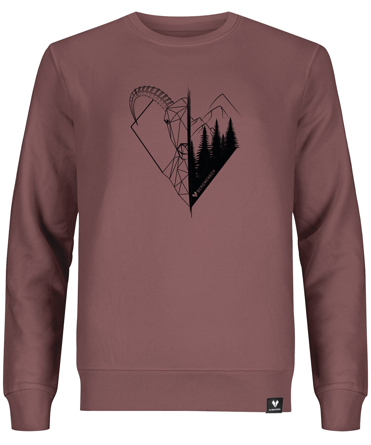 Steinbock Polygon - Unisex Premium Organic Sweatshirt von Bergmensch