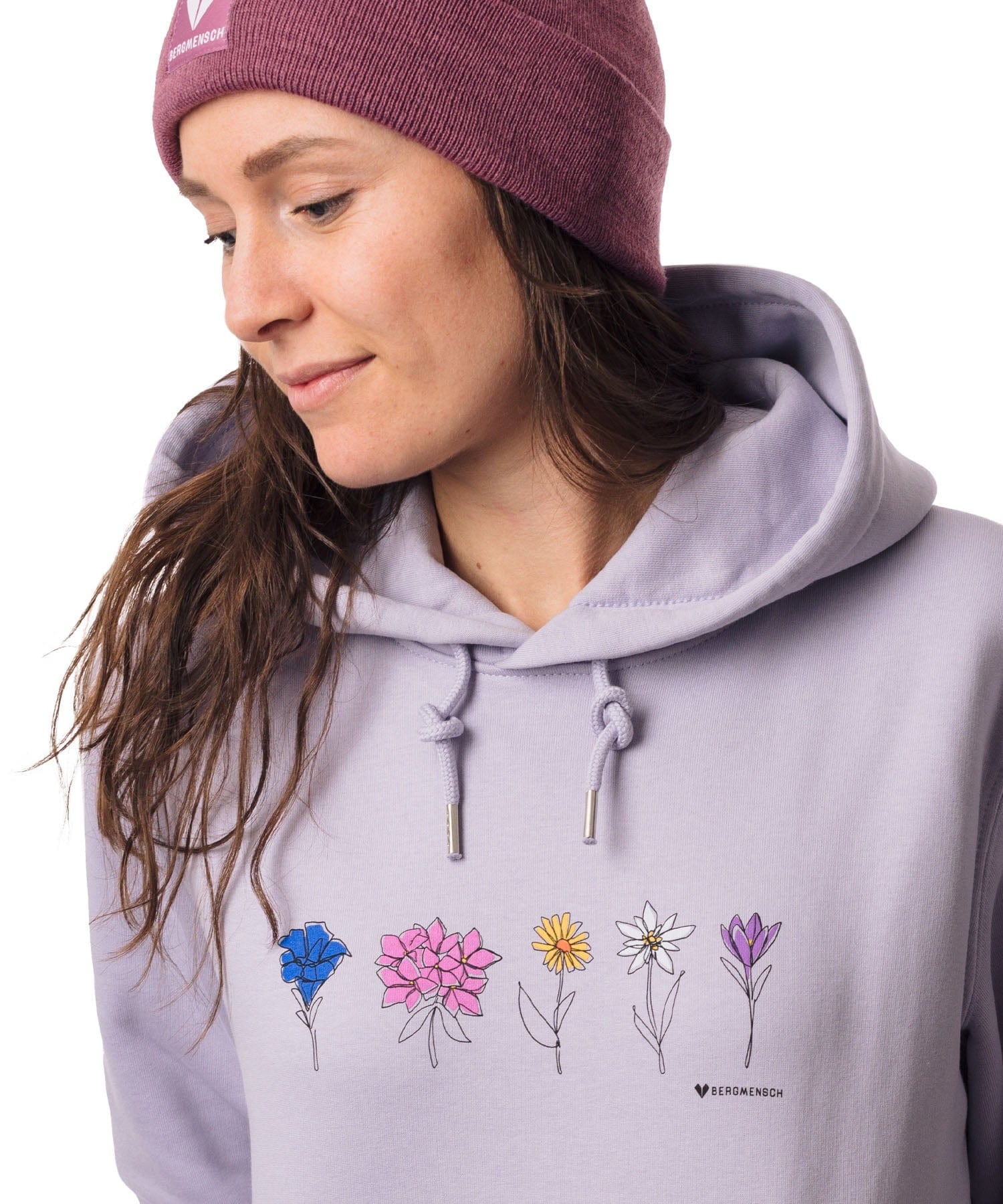 Bergblumen - Unisex Premium Organic Hoodie von Bergmensch