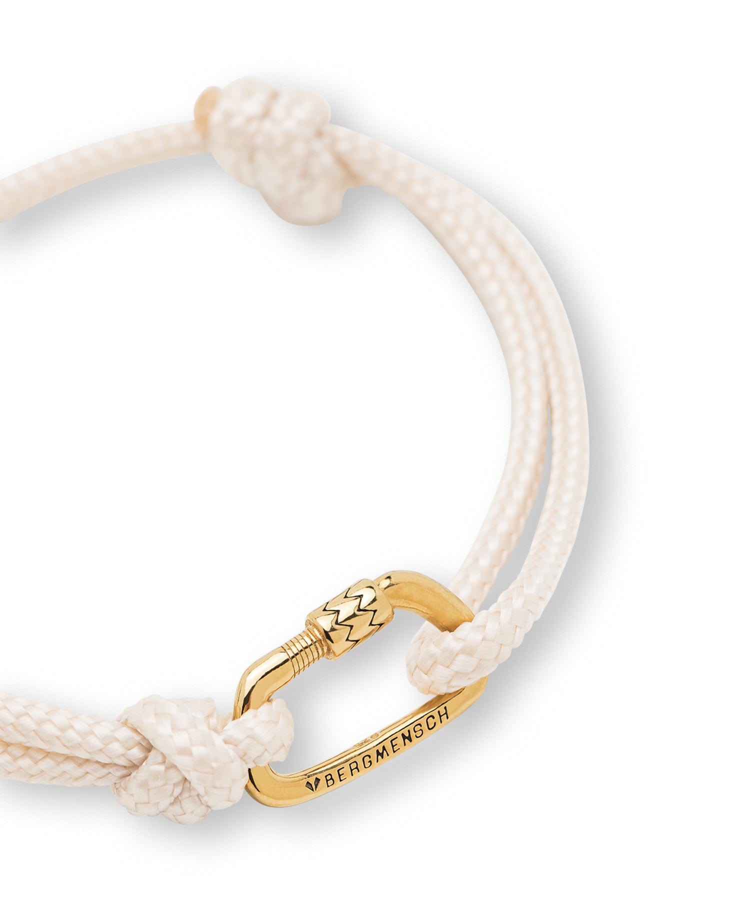 BERGMENSCH® Karabiner Armband Gold von Bergmensch