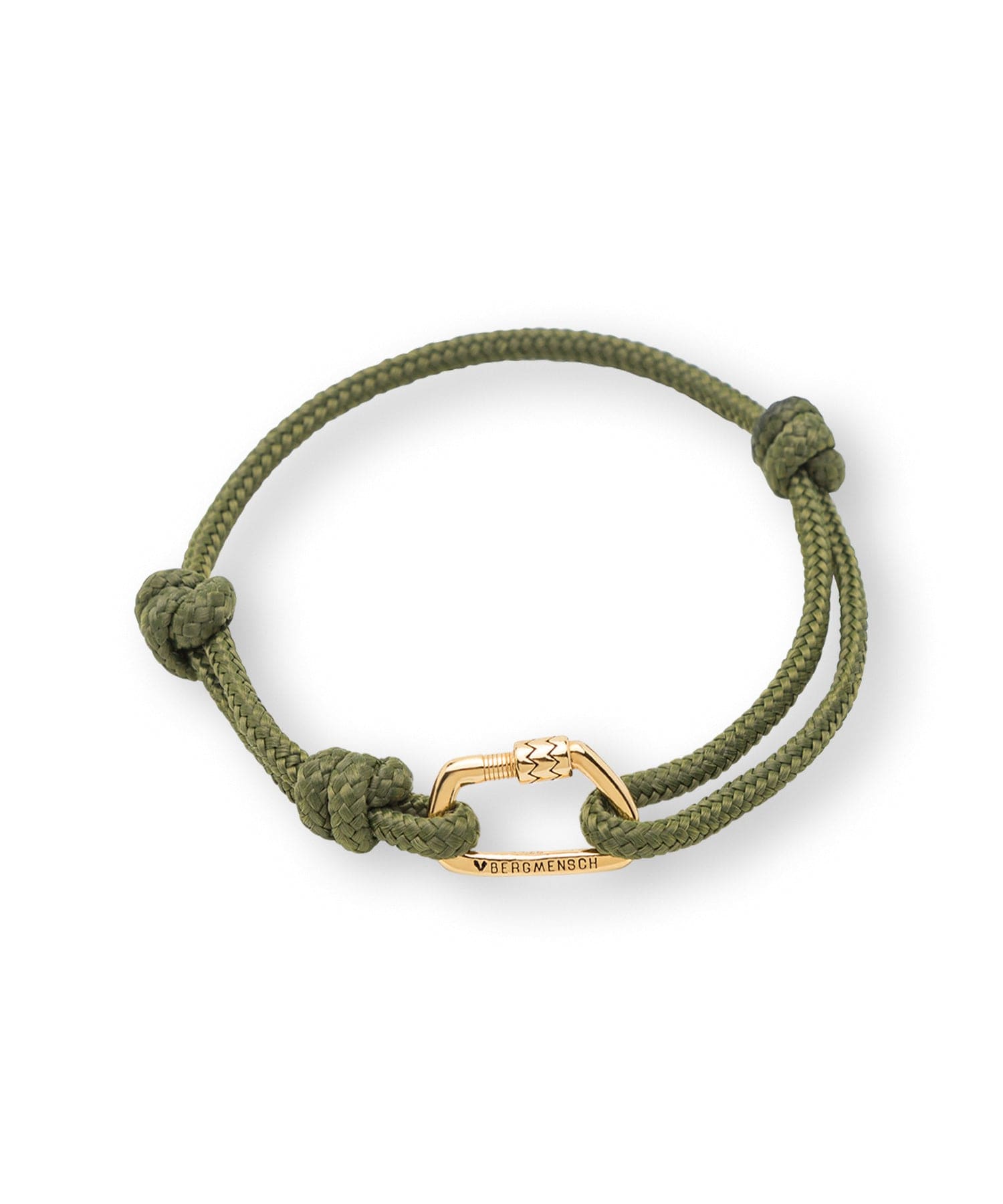 BERGMENSCH® Karabiner Armband Gold von Bergmensch