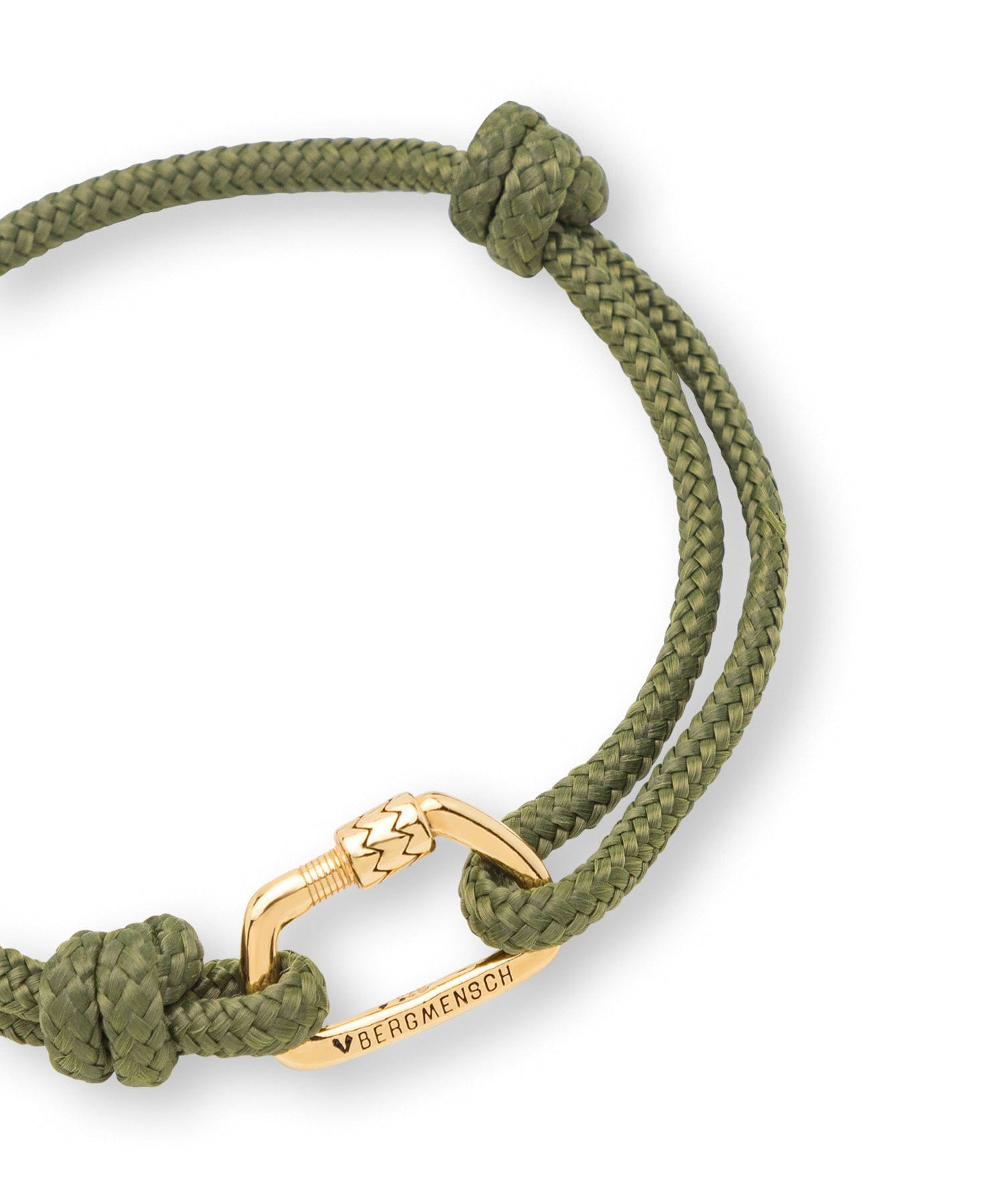 BERGMENSCH® Karabiner Armband Gold von Bergmensch