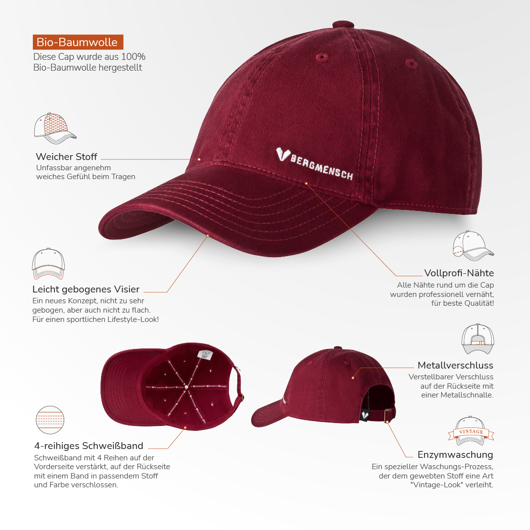 BERGMENSCH® Organic Dad Cap von Bergmensch