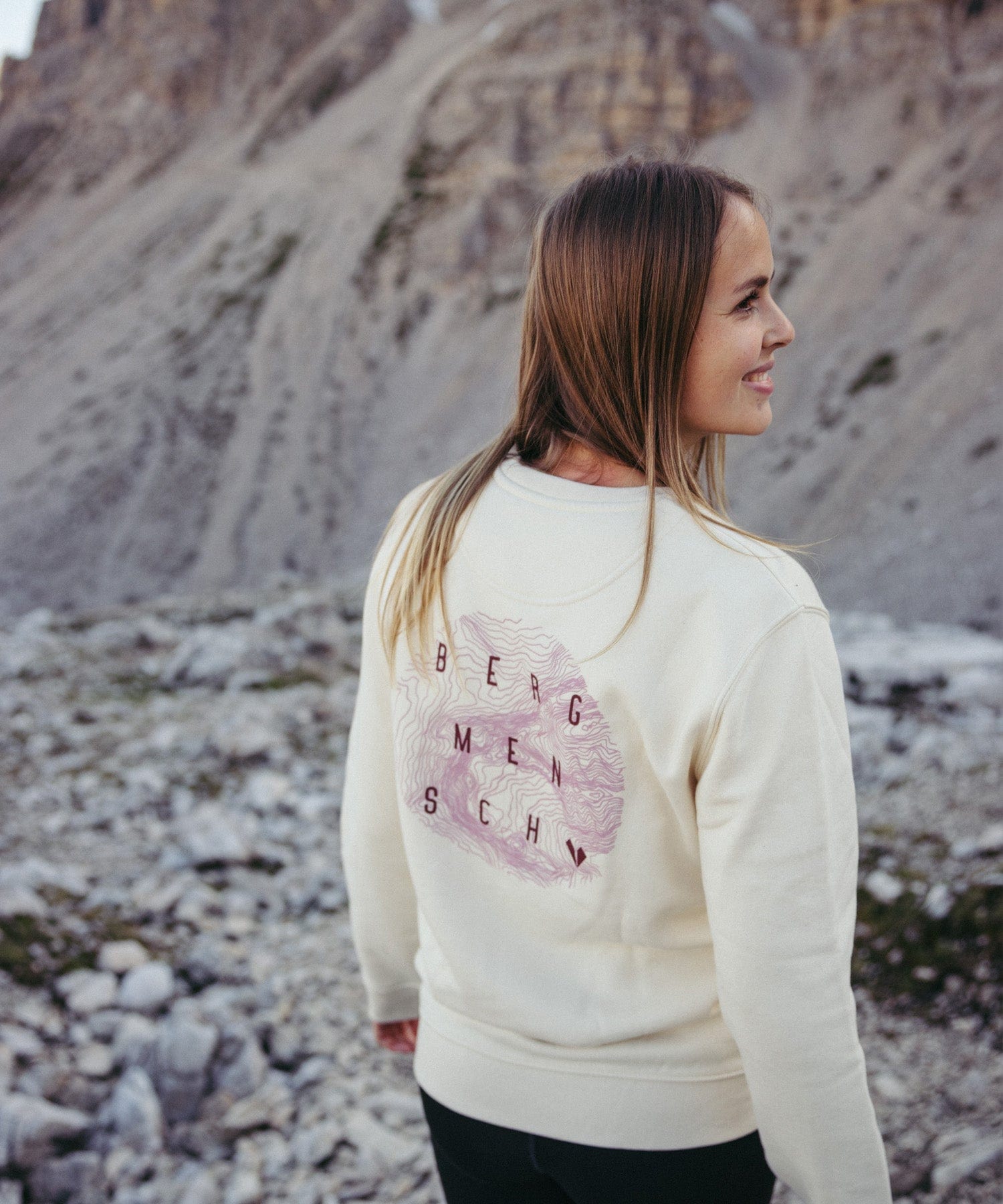 Bergmensch Topografie - Unisex Premium Organic Sweatshirt von Bergmensch