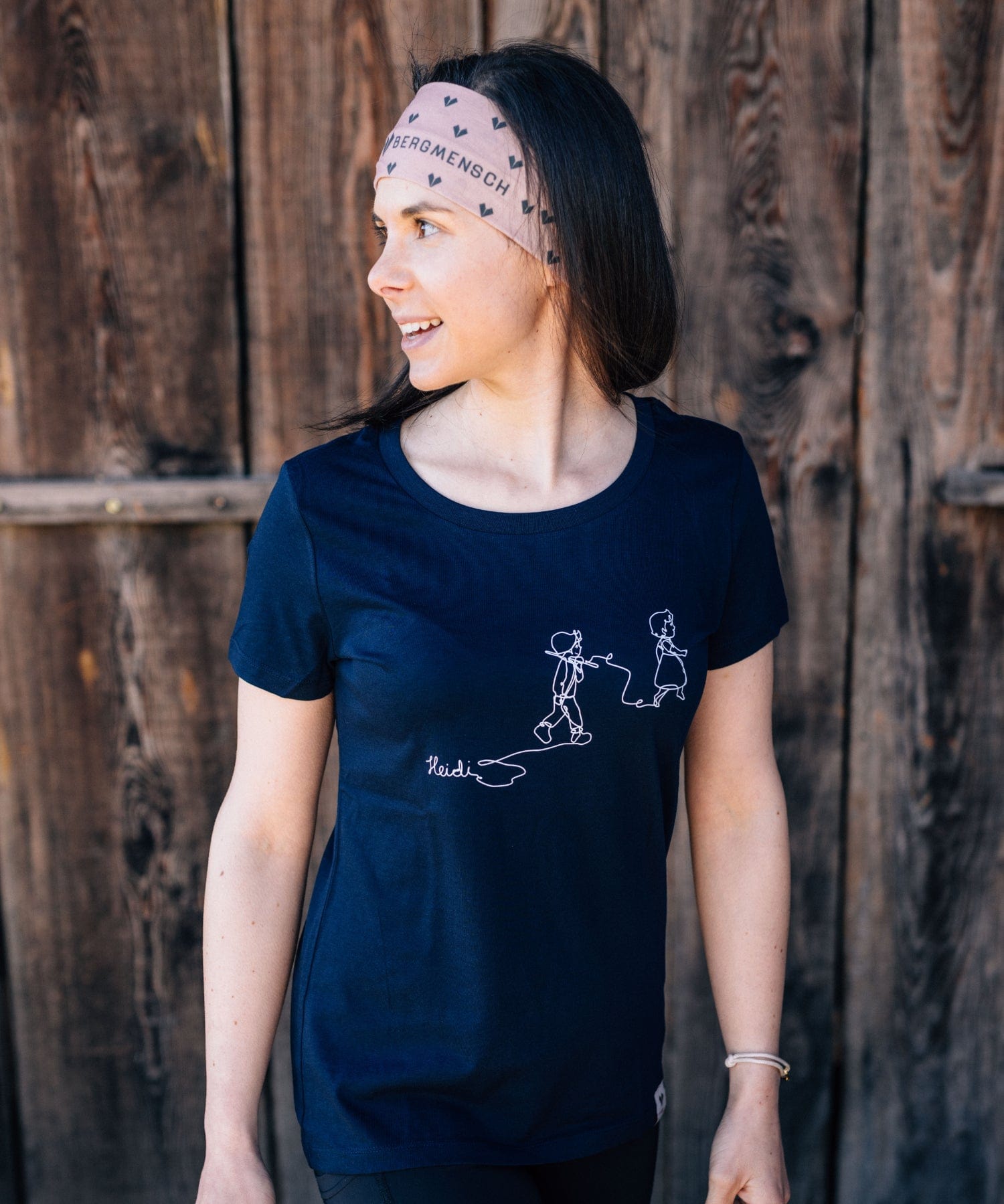 HEIDI - Lineart - Damen Premium Organic Shirt von Bergmensch