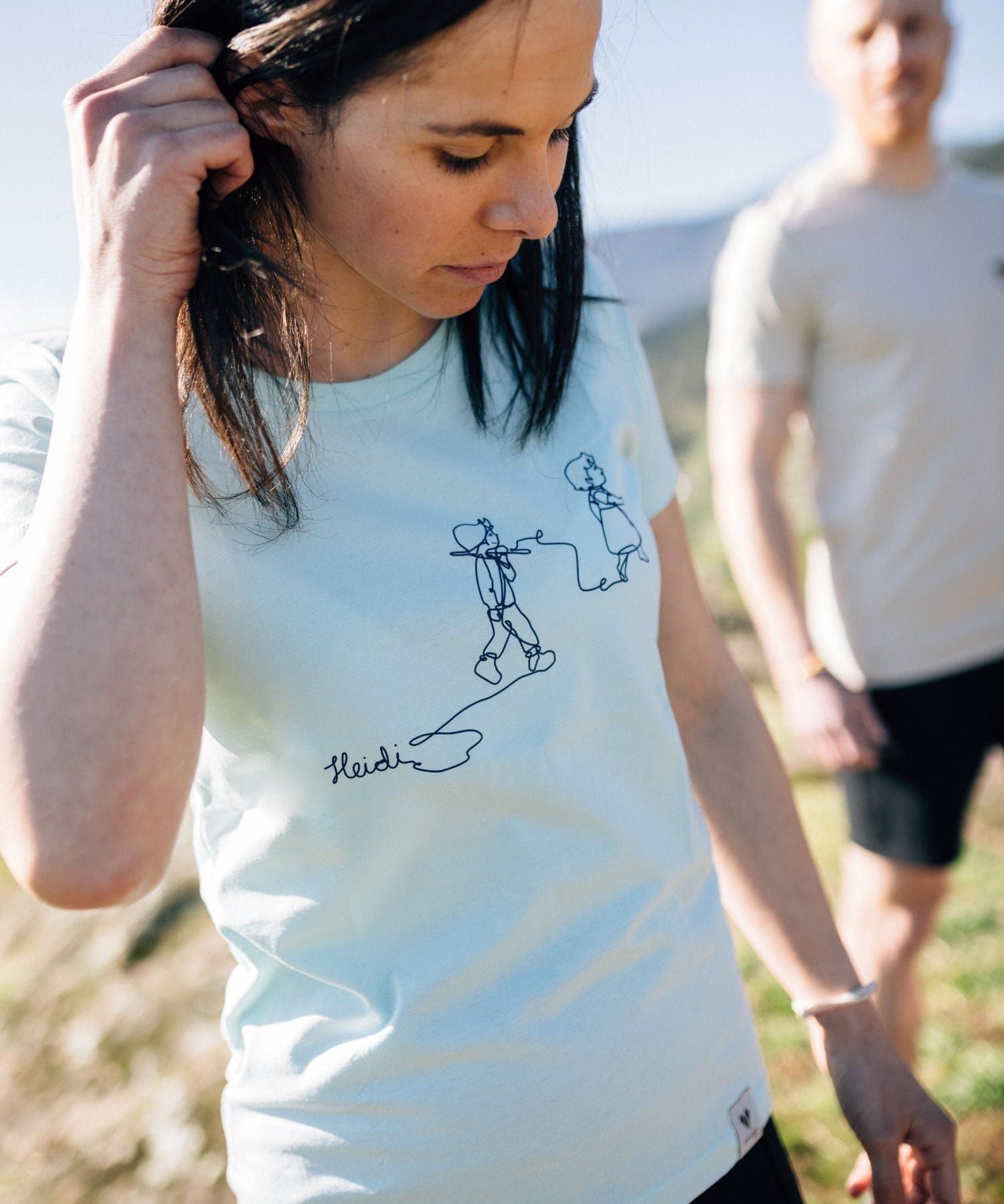 HEIDI - Lineart - Damen Premium Organic Shirt von Bergmensch