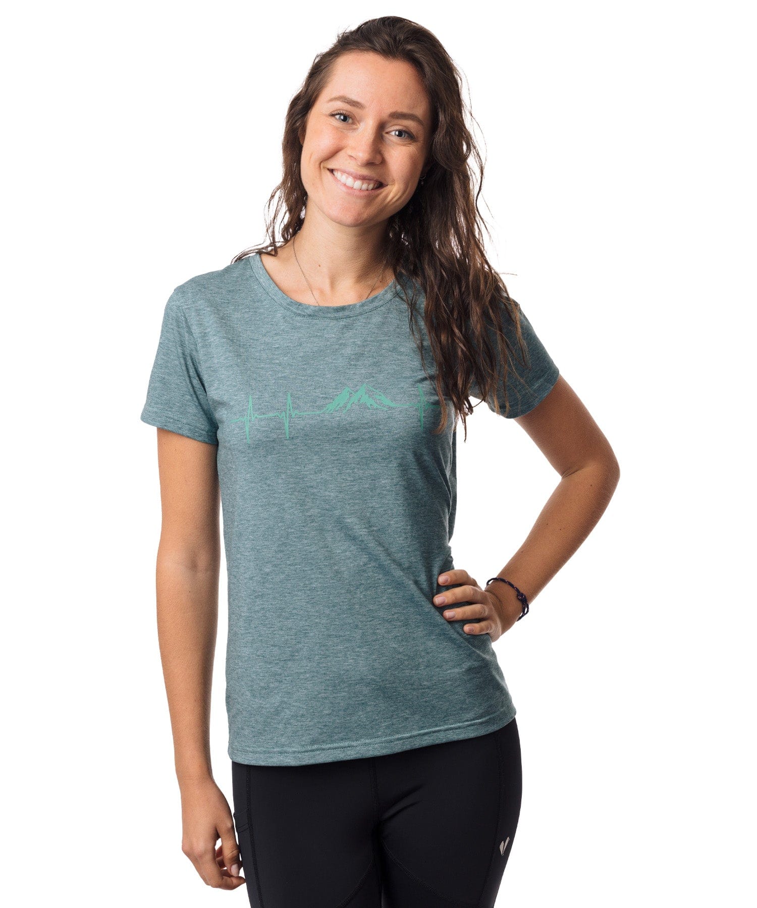 Herzschlag Berge - Damen drirelease® ECO Shirt von Bergmensch