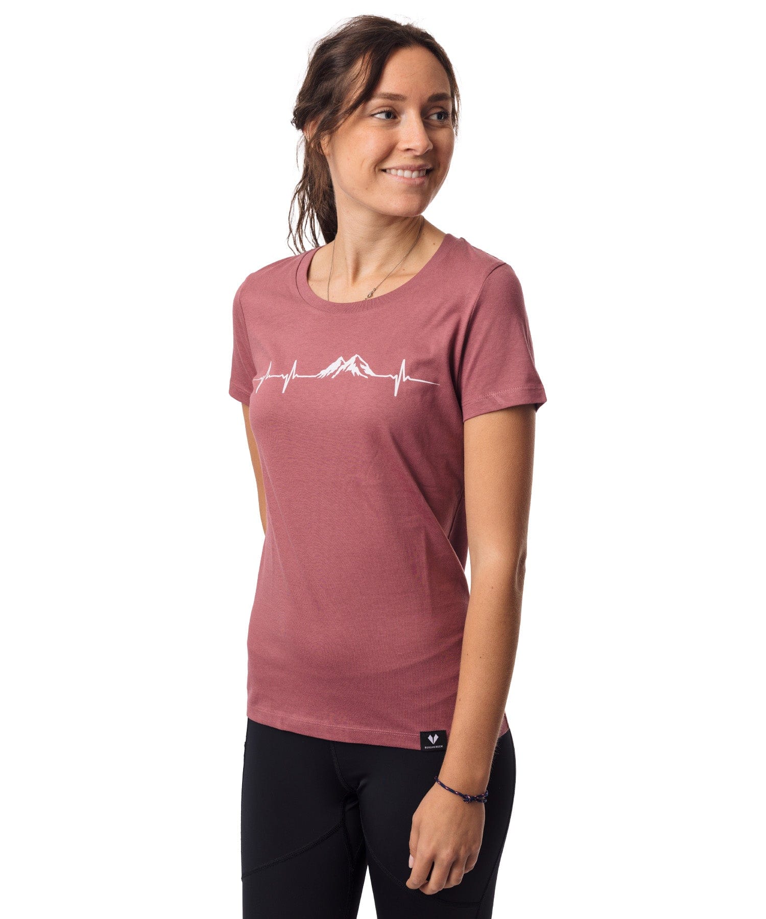 Herzschlag Berge - Damen Premium Organic Shirt von Bergmensch