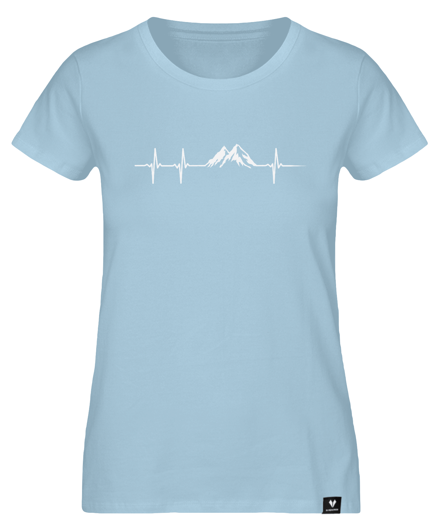 Herzschlag Berge - Damen Premium Organic Shirt von Bergmensch
