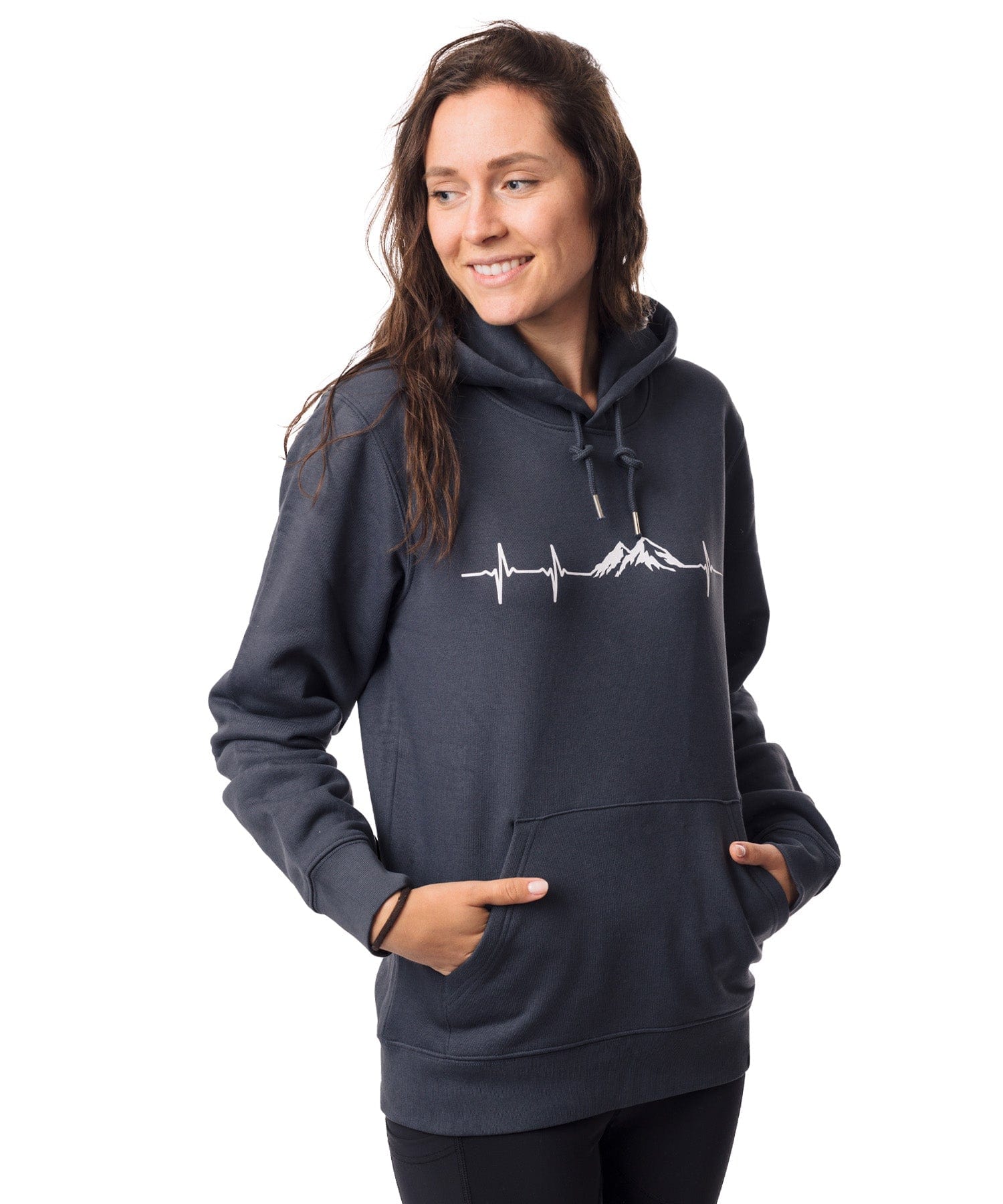 Herzschlag Berge - Unisex Premium Organic Hoodie von Bergmensch