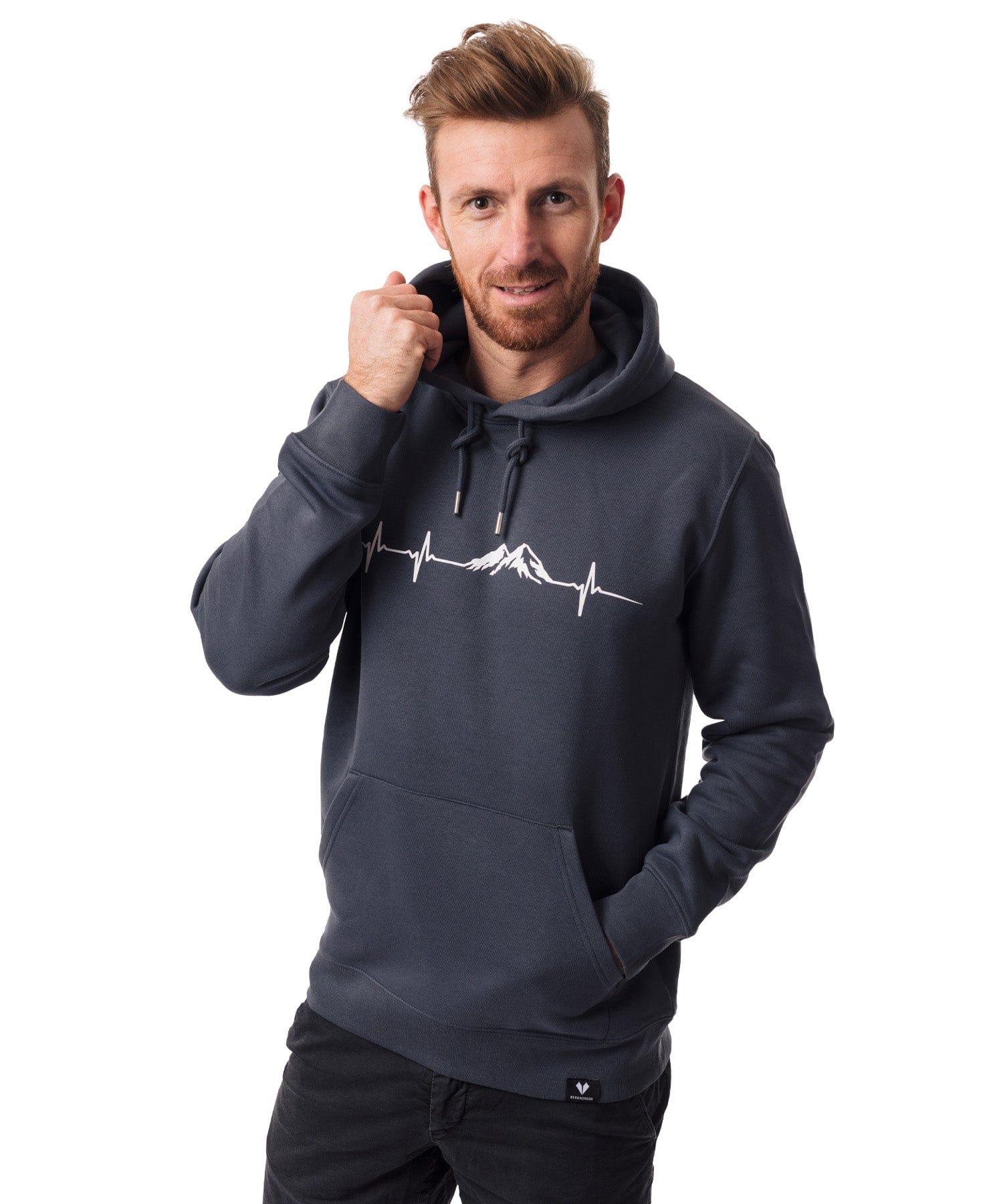 Herzschlag Berge - Unisex Premium Organic Hoodie von Bergmensch