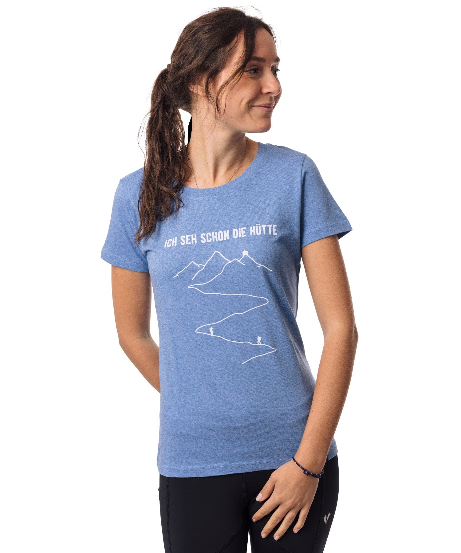 Ich seh schon die Hütte - Damen Premium Organic Shirt von Bergmensch